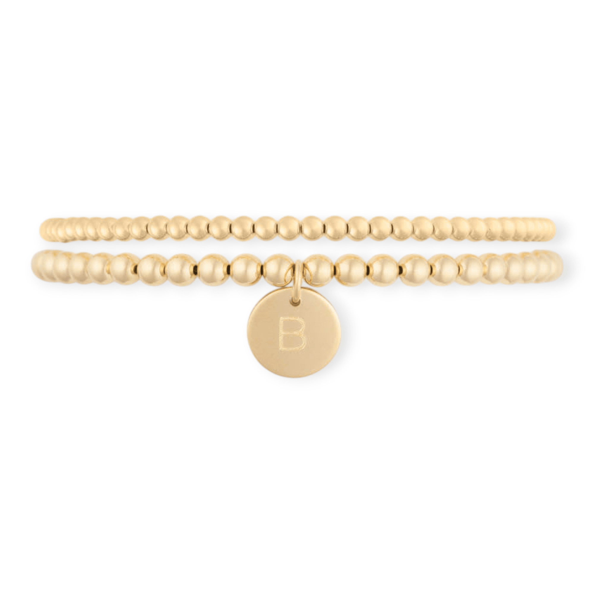 classic initial juno bracelet double stack (3+4mm) by Cuffed by Nano LLC at Shirley Shoppe