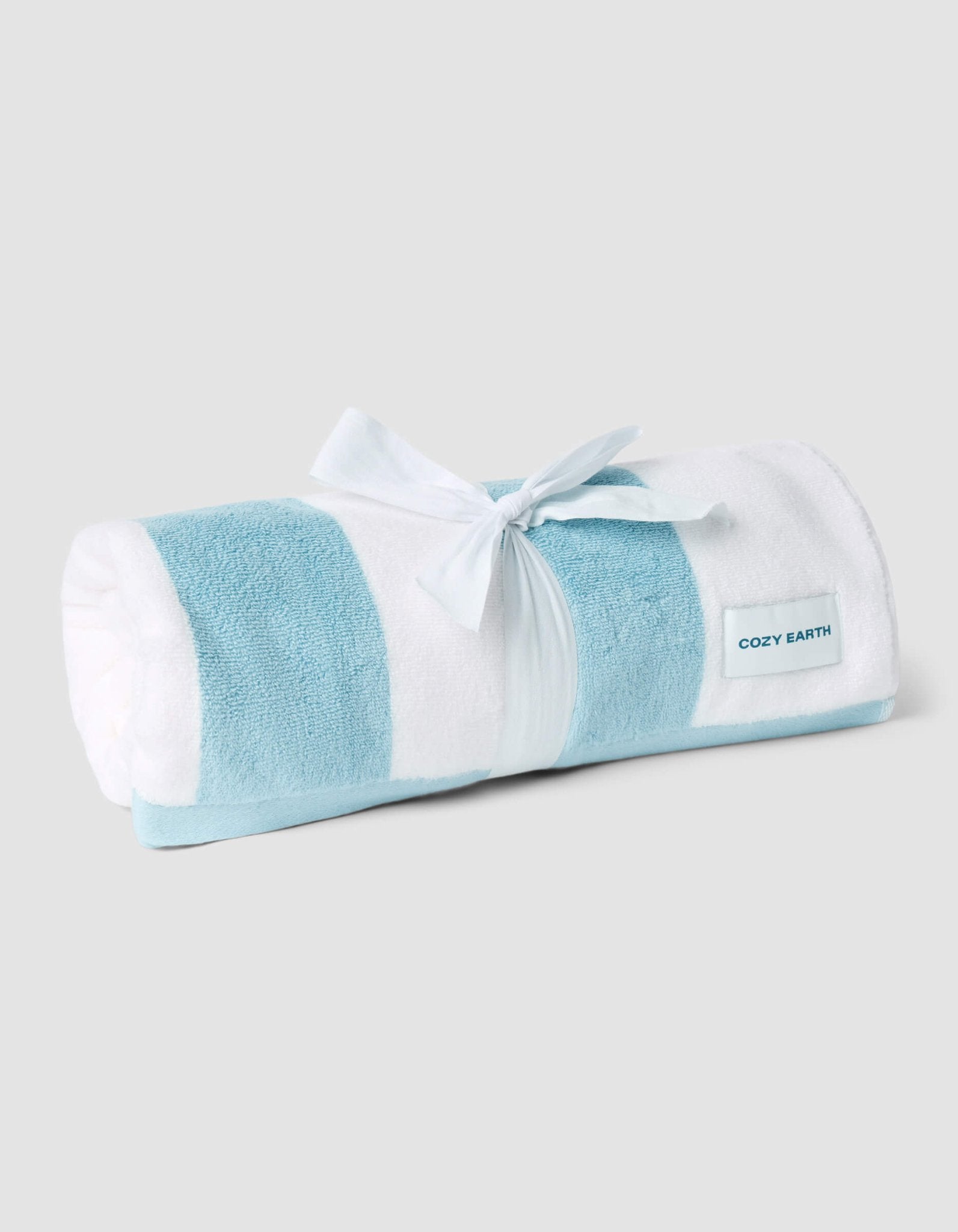 Classic Stripe Resort Towel by Cozy Earth at Shirley Shoppe