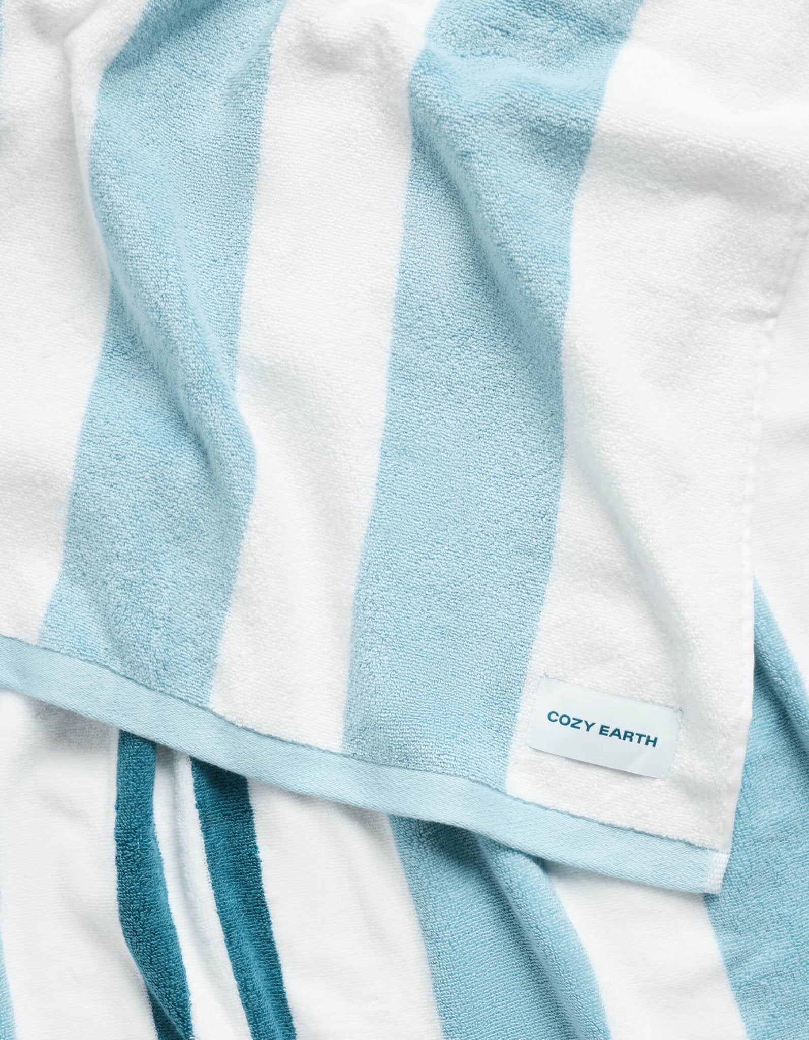 Classic Stripe Resort Towel by Cozy Earth at Shirley Shoppe