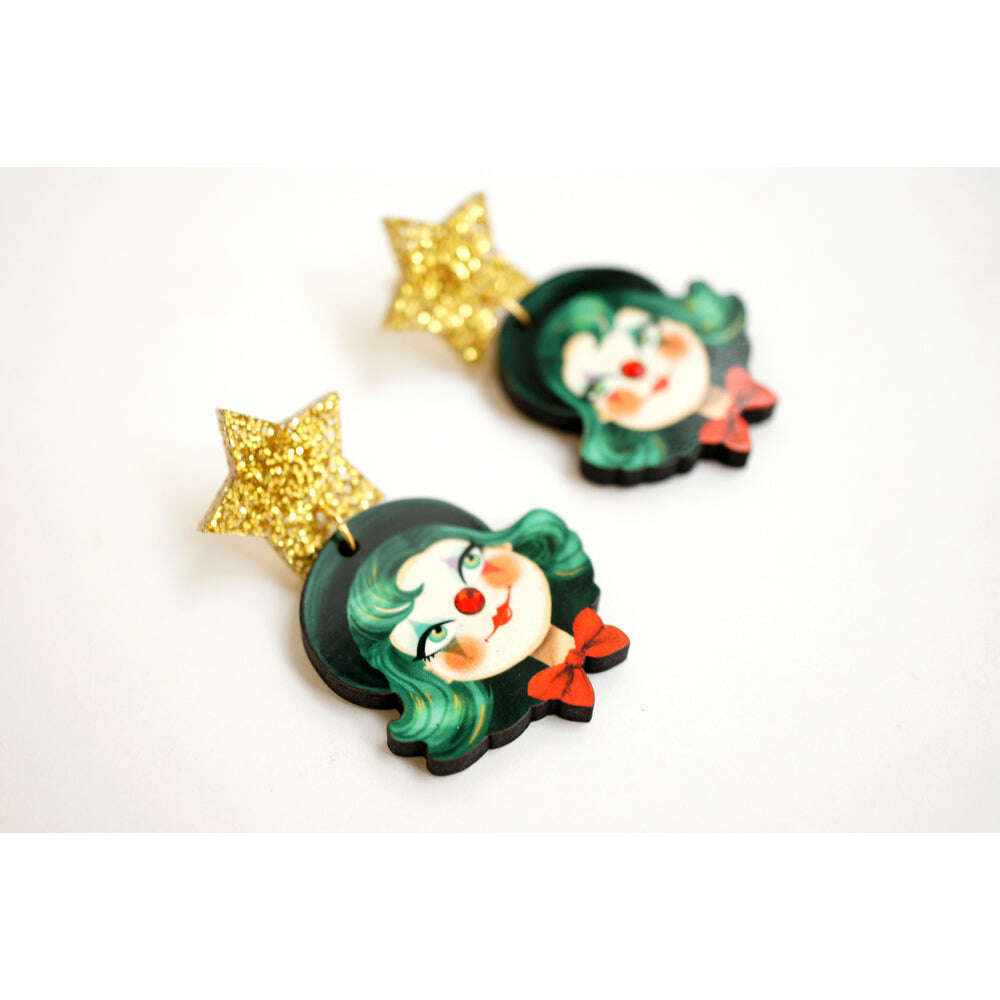 Clown Earrings by Laliblue