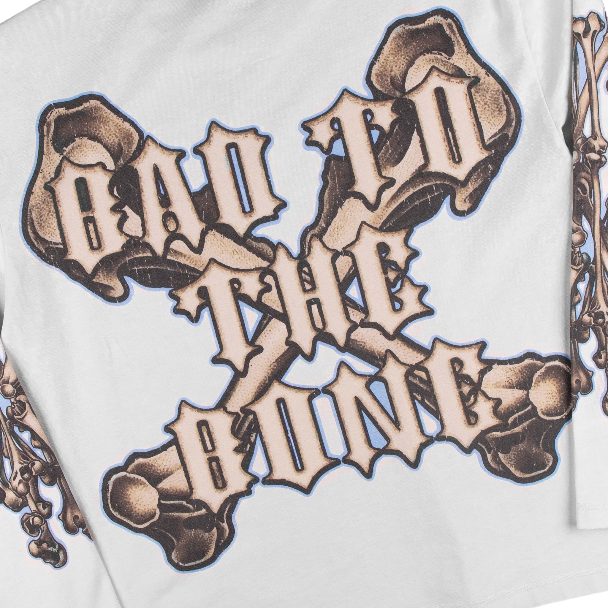 Commons Bad to the Bone Long Sleeve Tee White