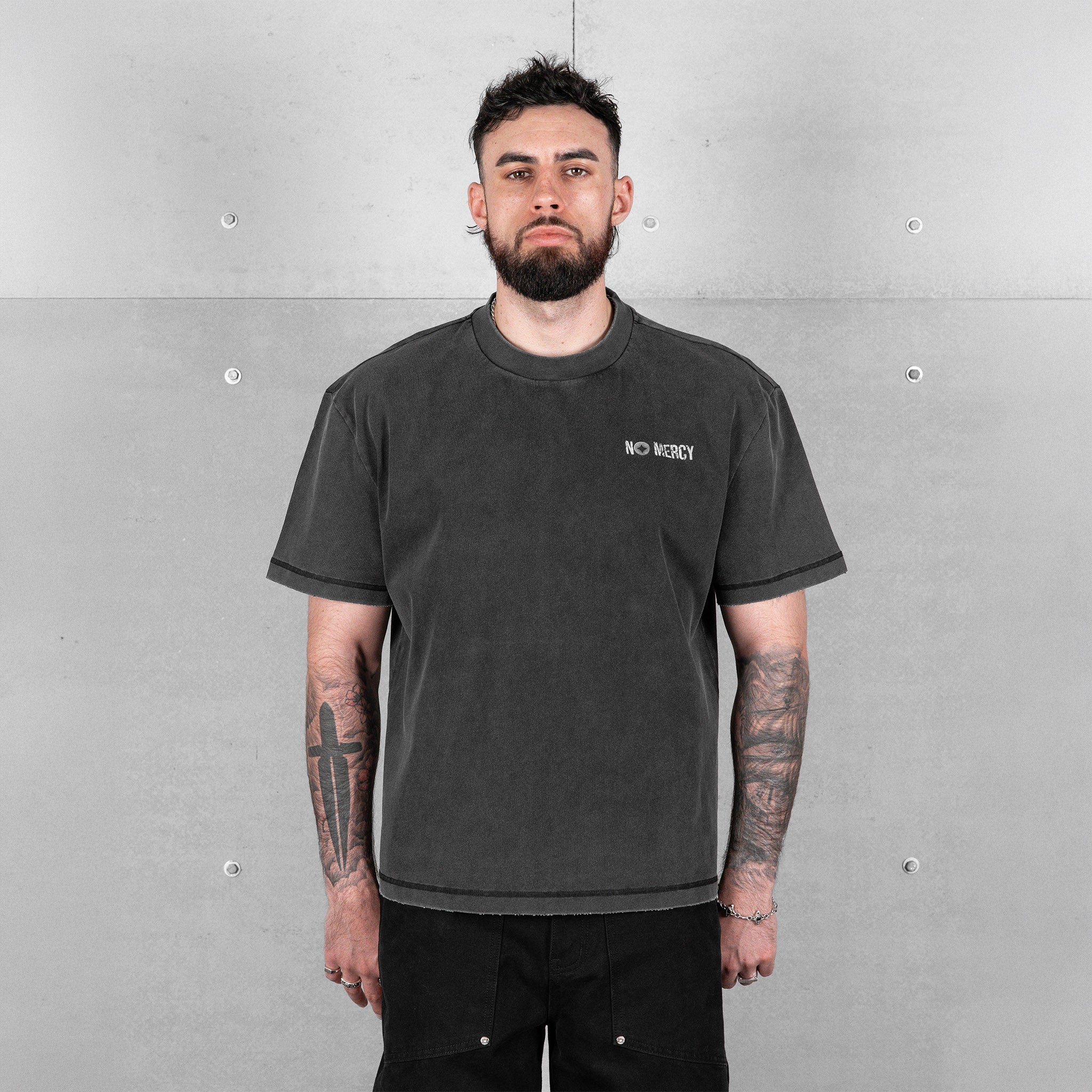 Commons No Mercy Nuts Tee Vintage Black
