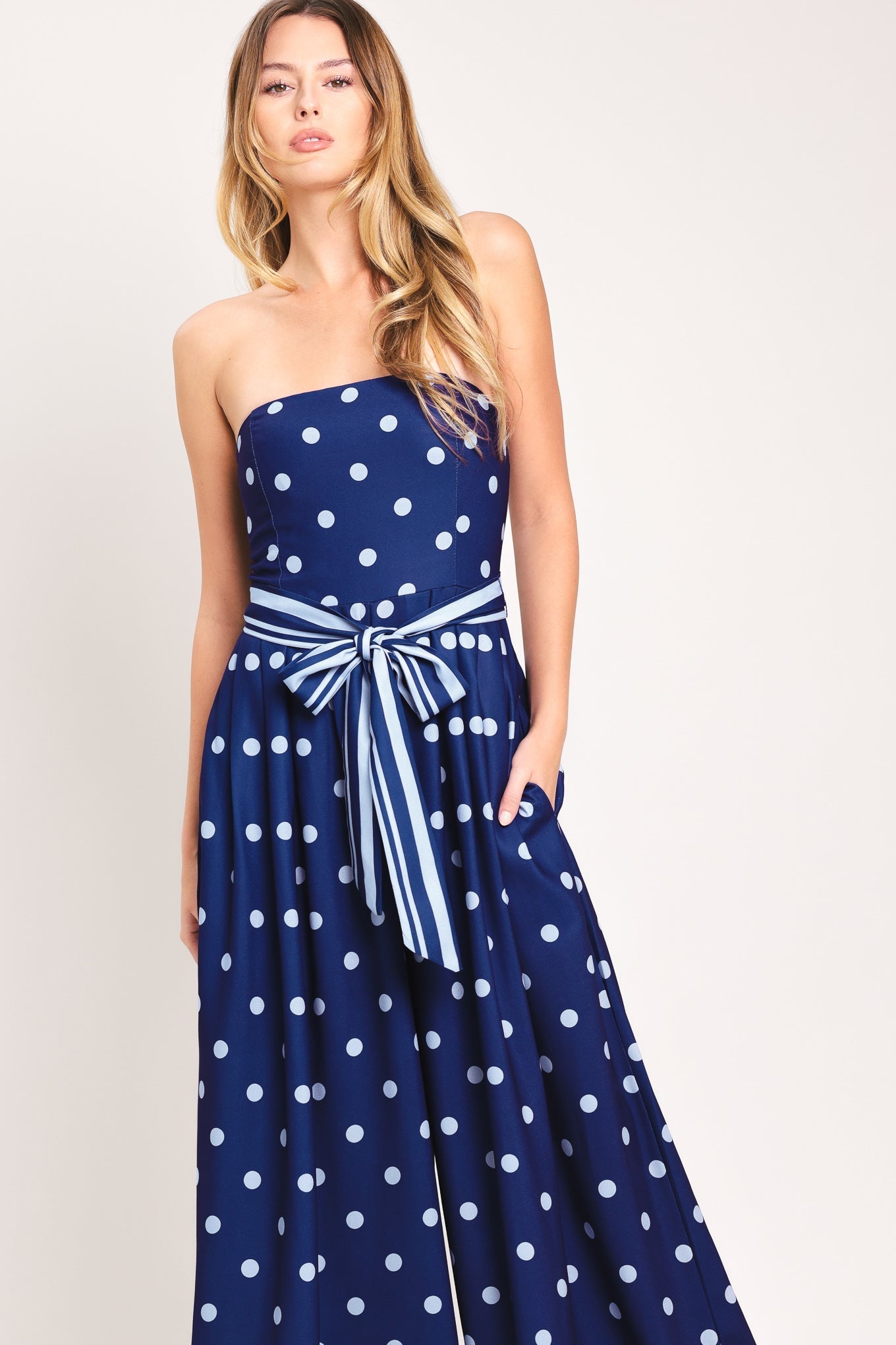COASTAL SWAY WOVEN JUMPSUIT by Flying Tomato at Shirley Shoppe