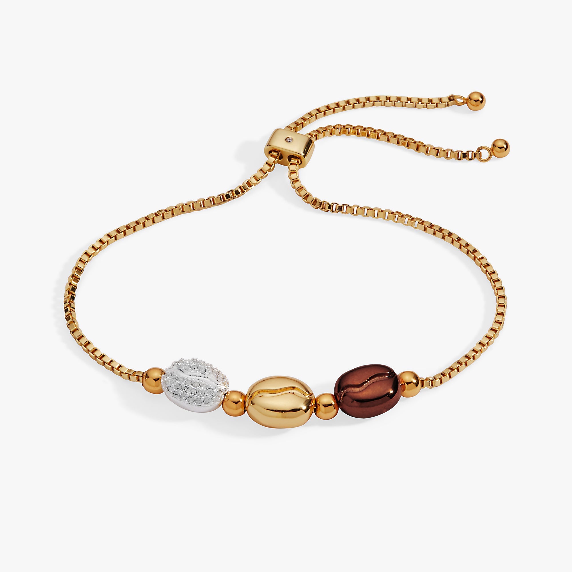 Coffee Bean Bolo Bracelet by ALEX AND ANI at Shirley Shoppe