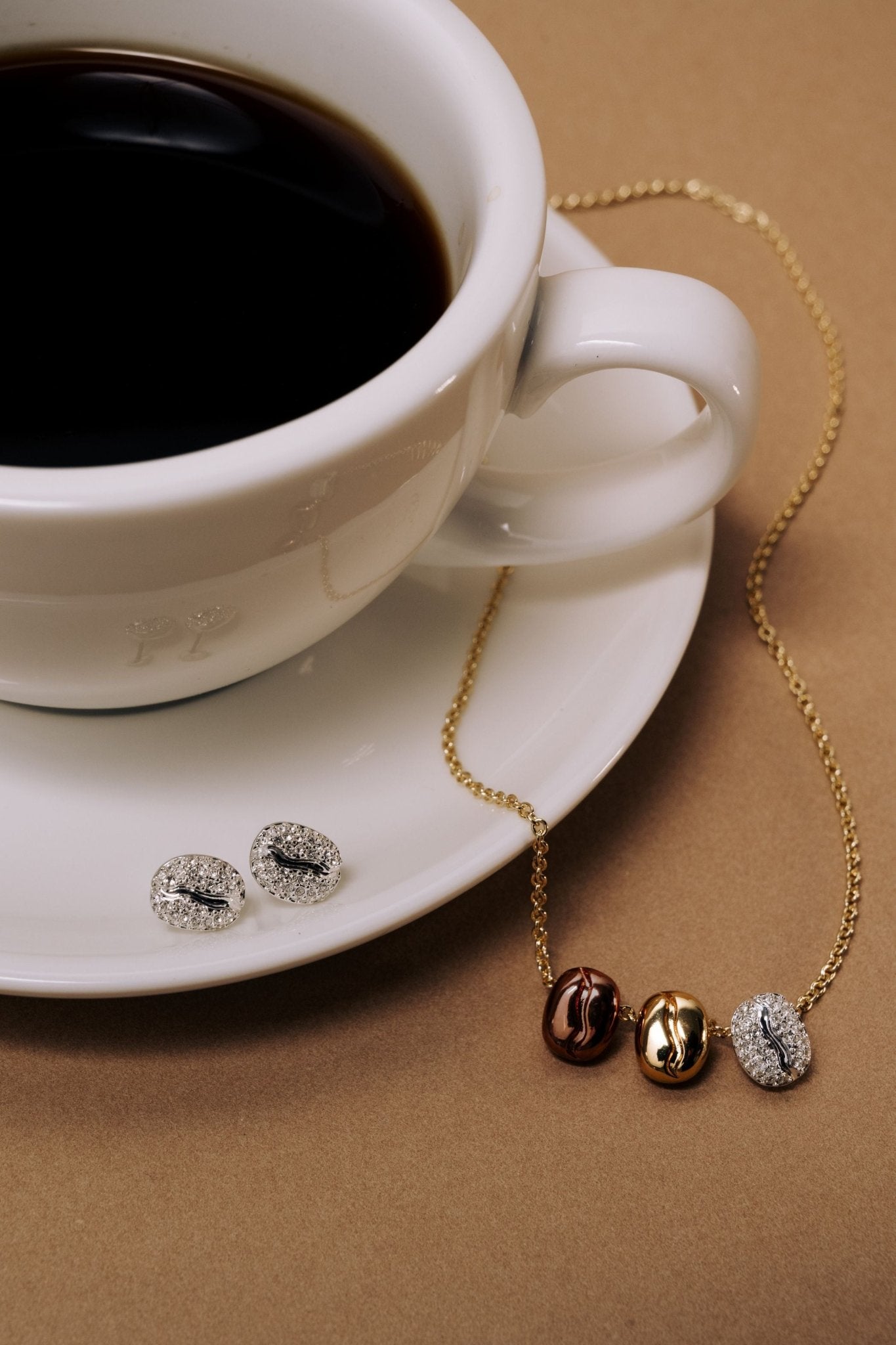 Coffee Bean 'Happiness, Wealth, Health' Engraved Pendant Necklace by ALEX AND ANI at Shirley Shoppe