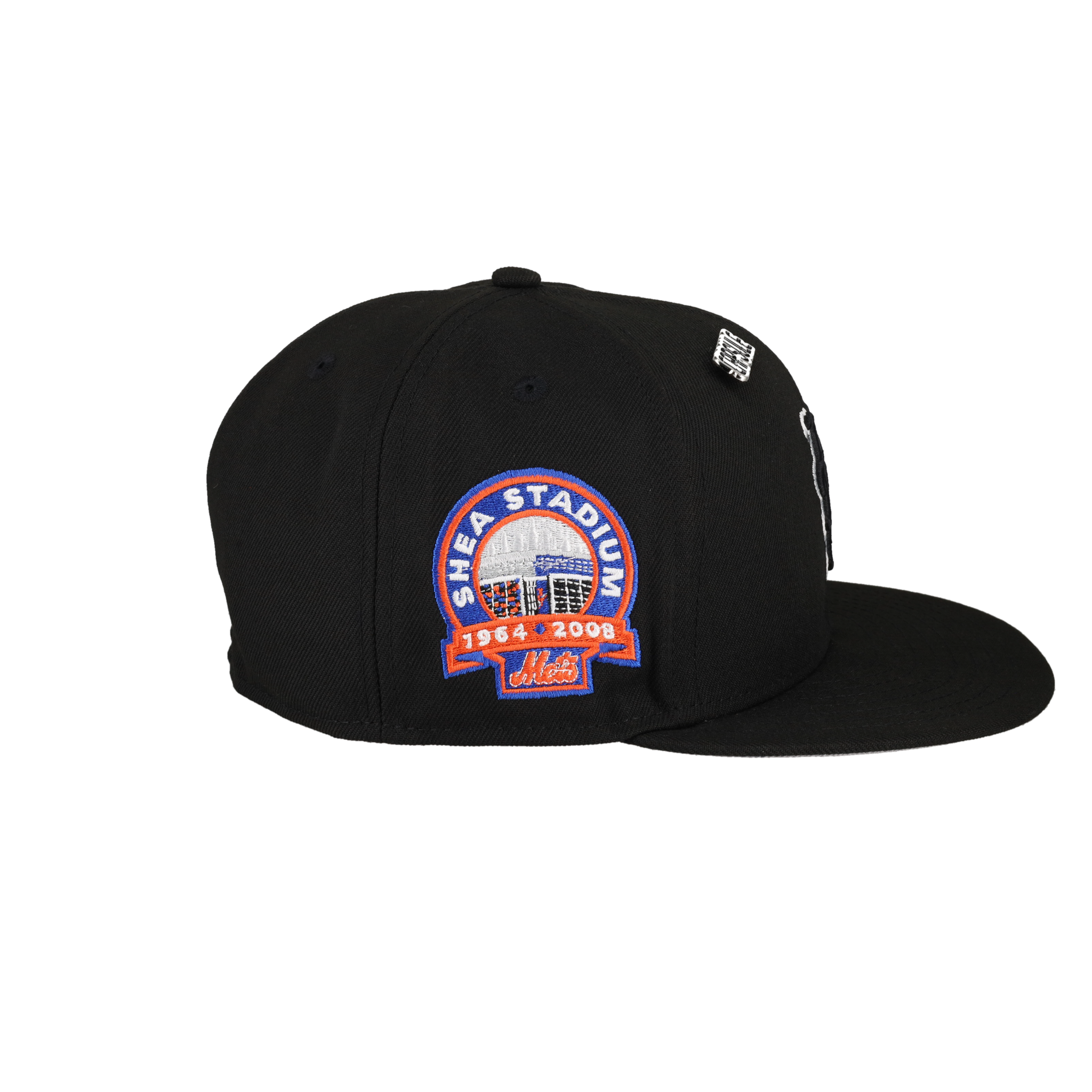 New York Mets Side Splash Collection Shea Stadium Patch Fitted Hat