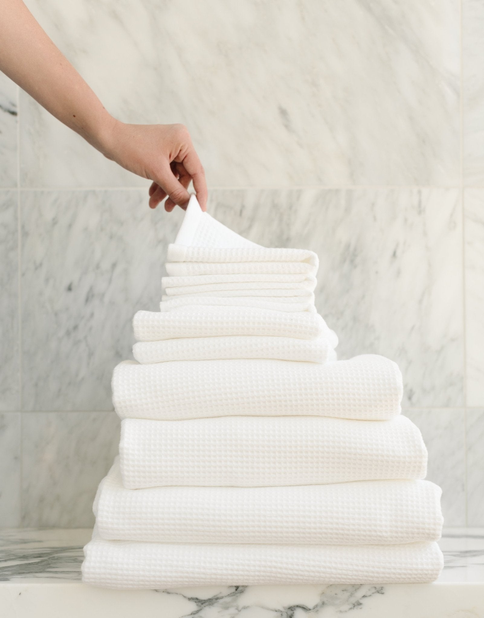 Complete Waffle Bath Bundle by Cozy Earth at Shirley Shoppe