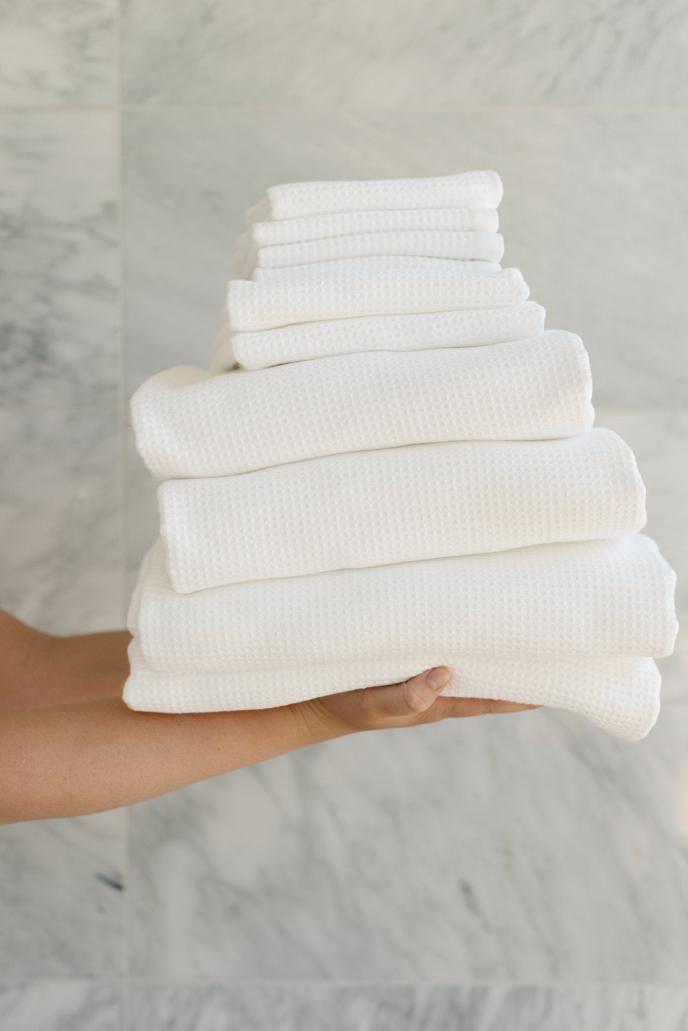 Complete Waffle Bath Bundle by Cozy Earth at Shirley Shoppe