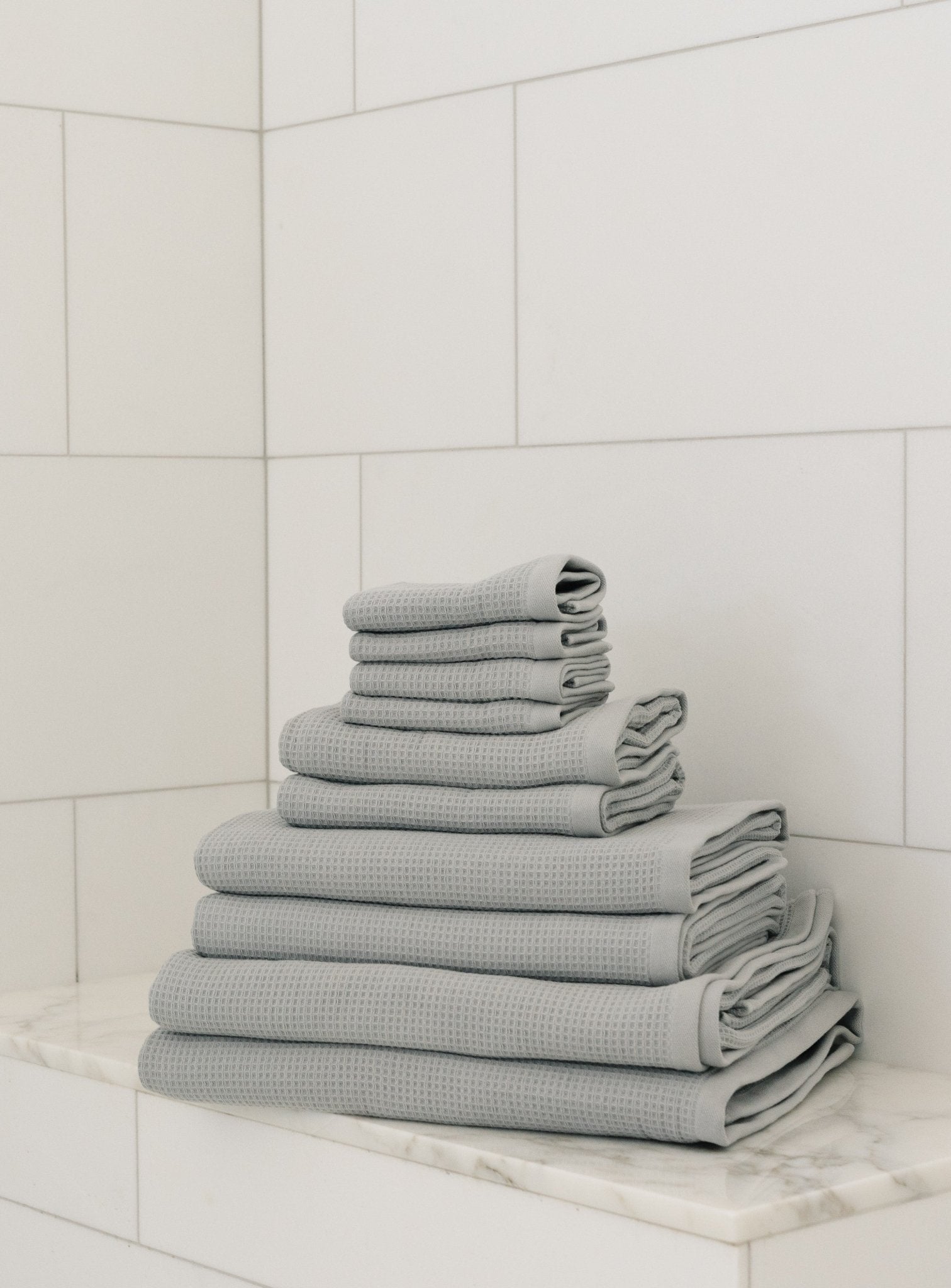 Complete Waffle Bath Bundle by Cozy Earth at Shirley Shoppe