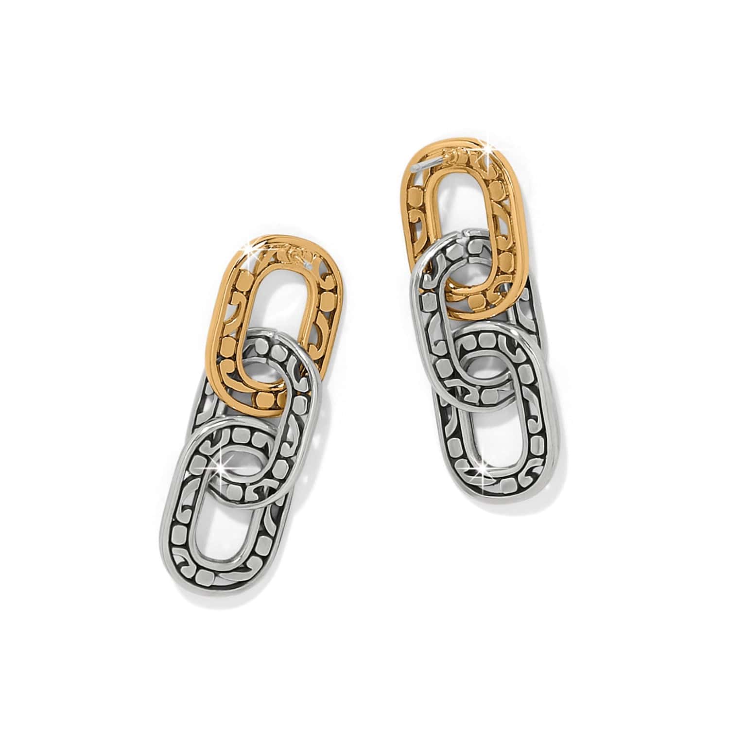 Contempo Linx Duo Post Drop Earrings