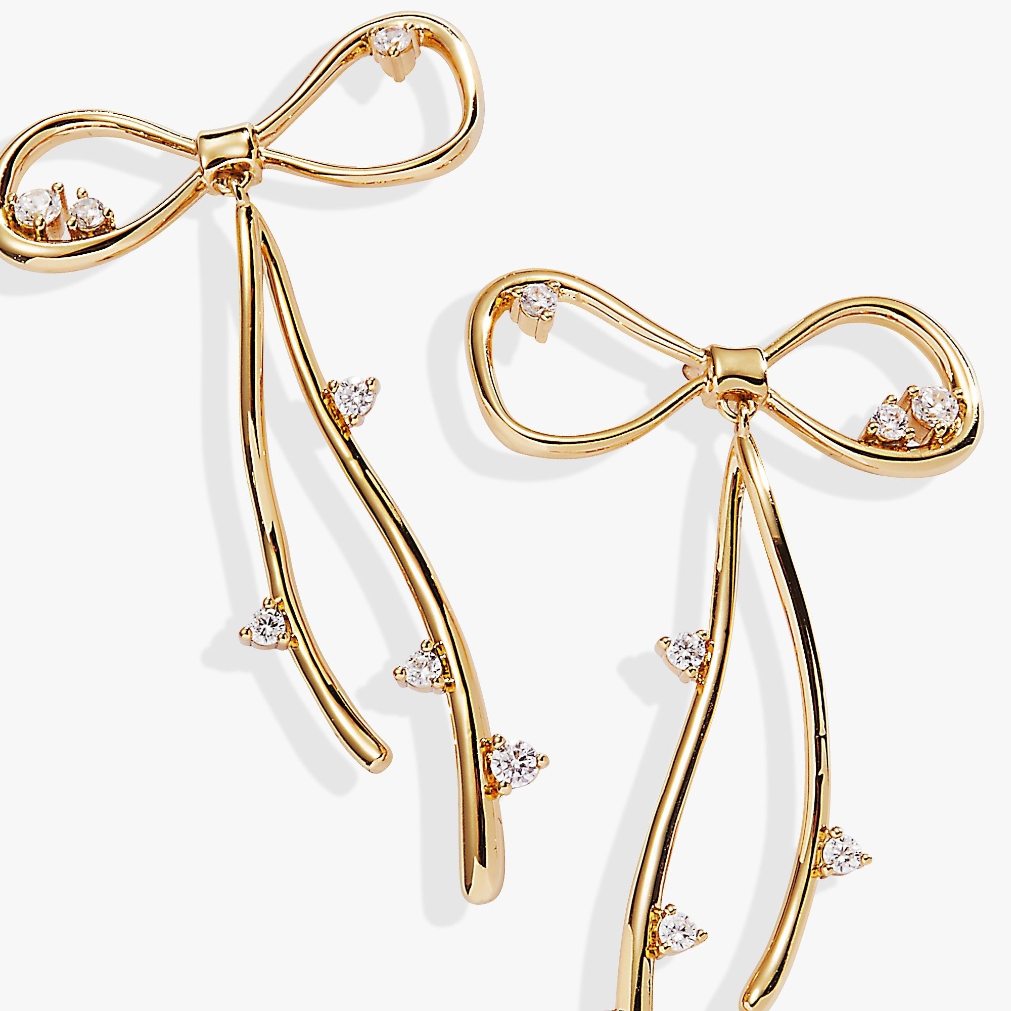 Coquette Bow Earrings by ALEX AND ANI at Shirley Shoppe