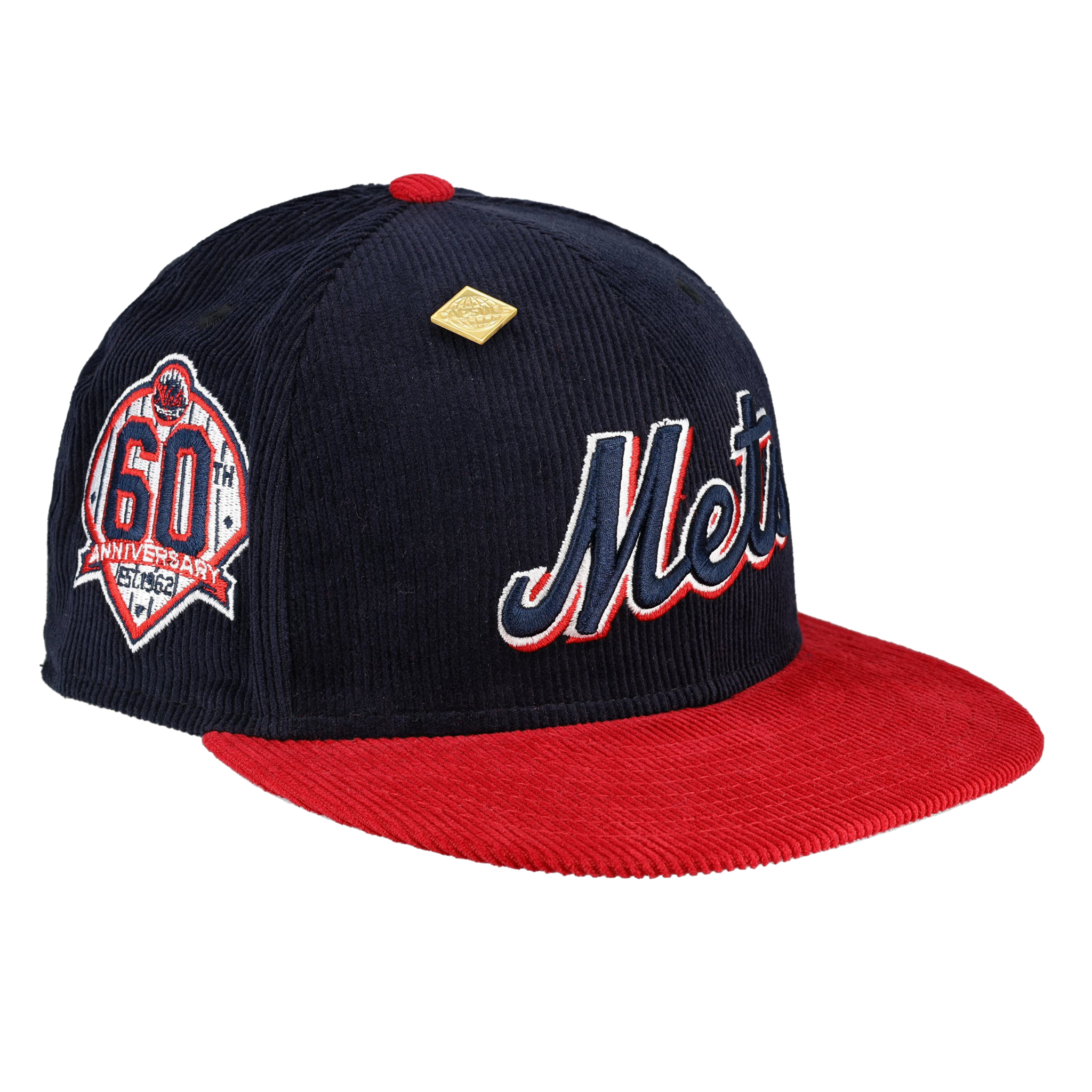 New York Mets Act Accordingly Collection 60th Anniversary Patch Fitted Hat