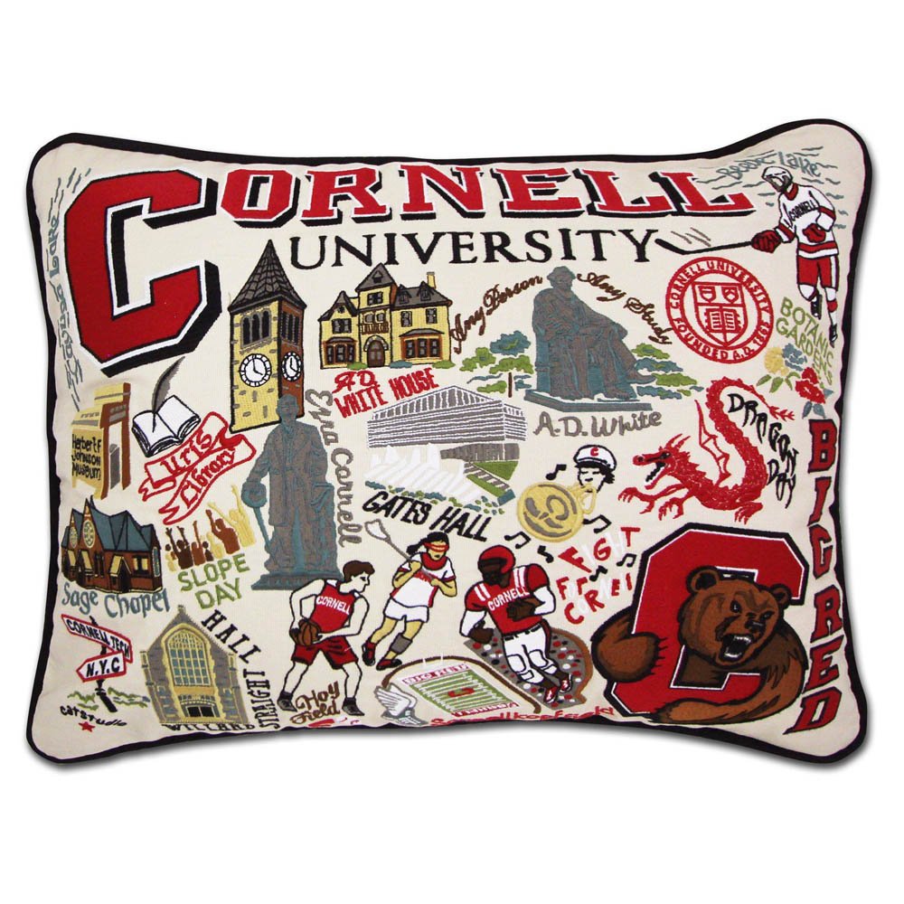 Cornell University Collegiate Embroidered Pillow by CatStudio by Quirks! at Shirley Shoppe