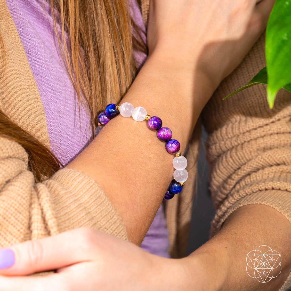 Cosmic Energy Amplifier - Galaxy Tiger’s Eye Bracelet by Conscious Items at Shirley Shoppe
