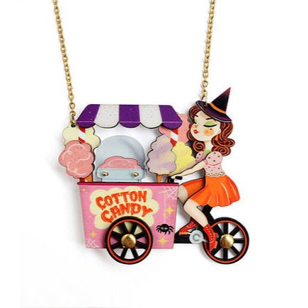 Cotton Candy Cart Necklace by Laliblue – Retro Statement Necklace Vintage Inspired by Quirks! at Shirley Shoppe