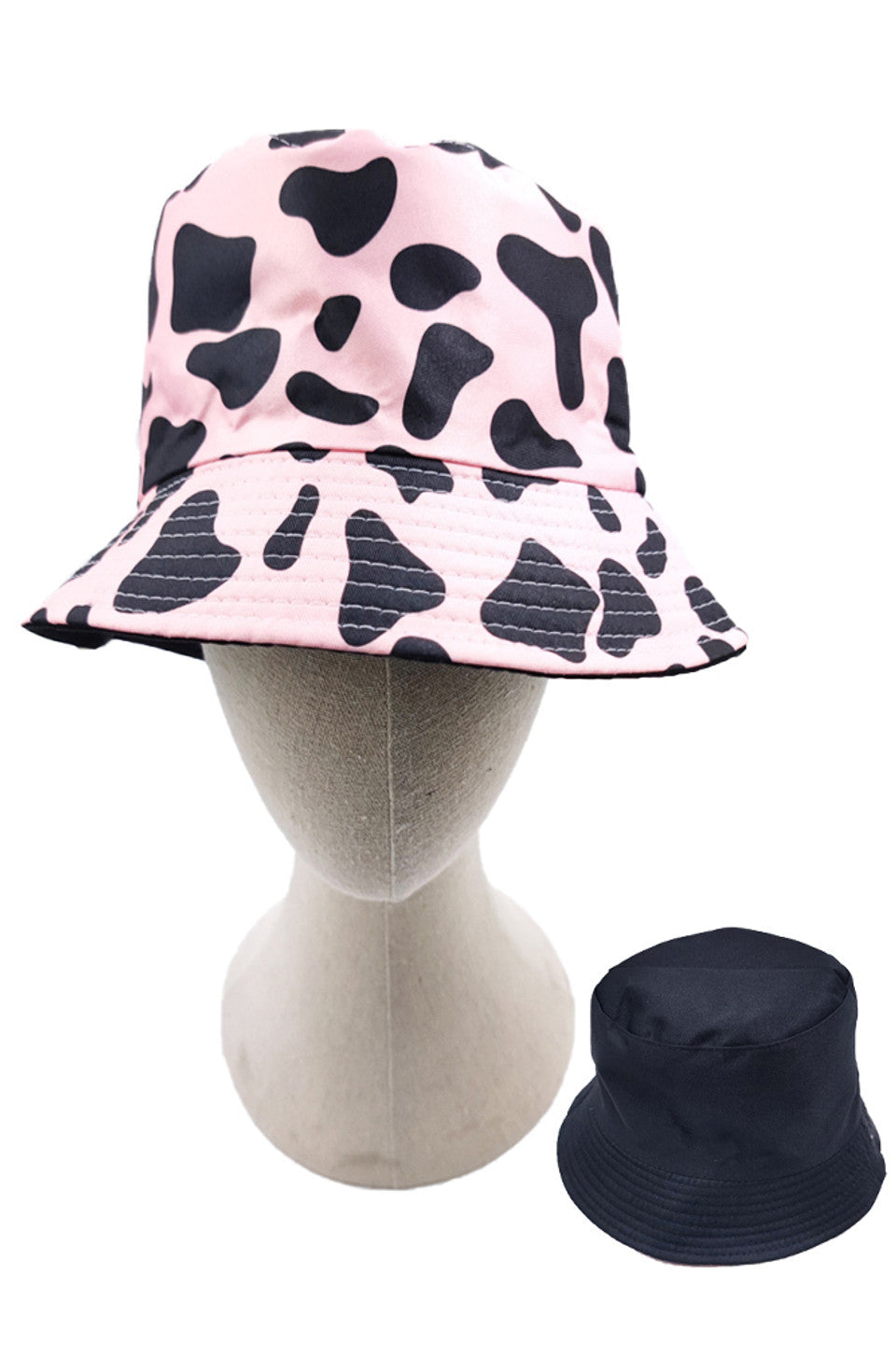 Cow Print Reversible Bucket Hat