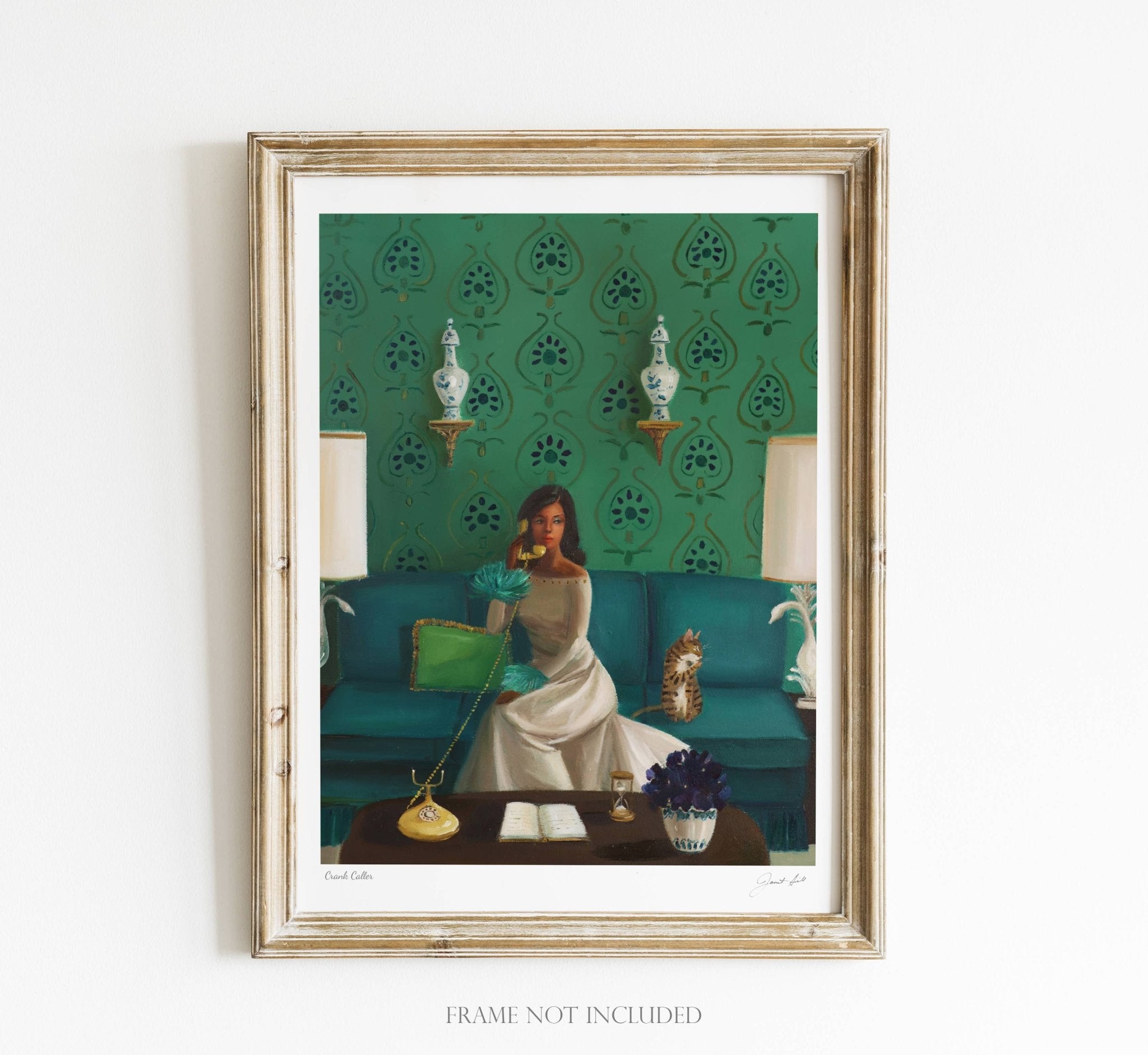 Crank Caller. Art Print 8.5"x11" by Quirks! at Shirley Shoppe