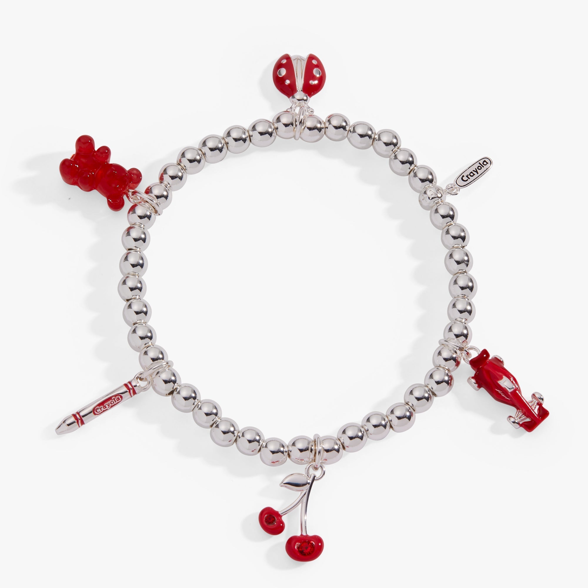 Crayola Fan Favorites Scarlet Charm Stretch Bracelet by ALEX AND ANI at Shirley Shoppe
