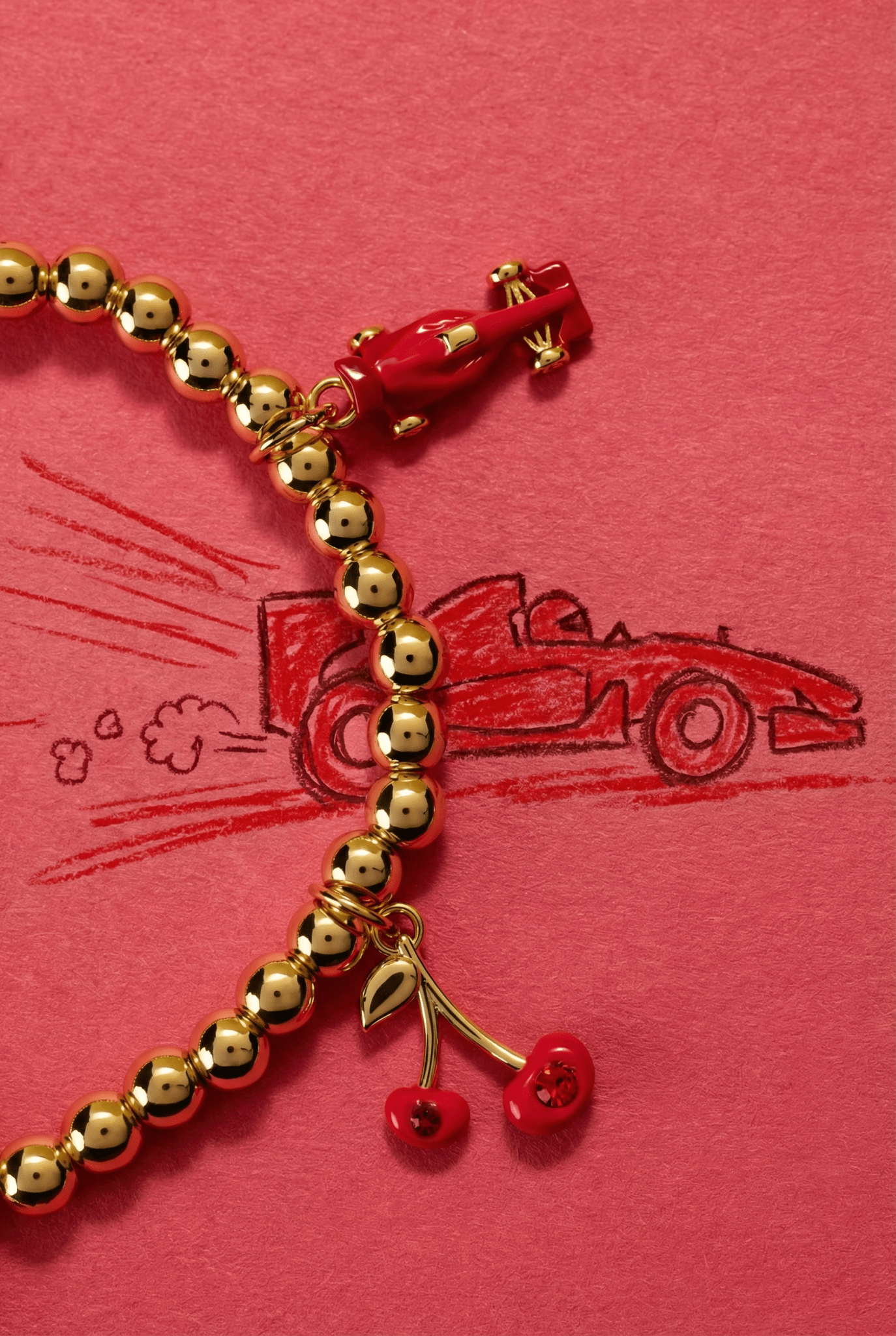 Crayola Fan Favorites Scarlet Charm Stretch Bracelet by ALEX AND ANI at Shirley Shoppe