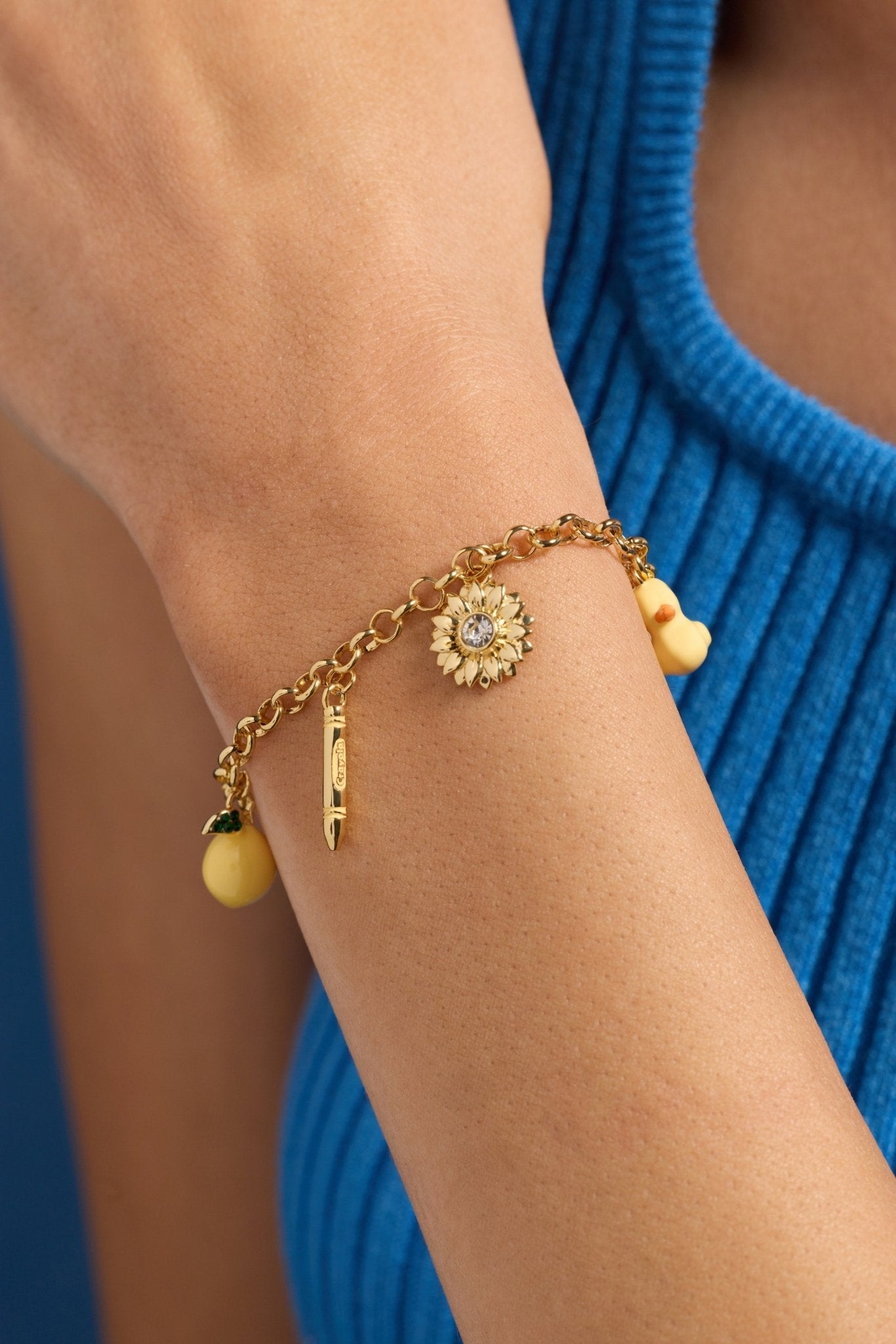 Crayola Fan Favorites Sunglow Charm Bracelet by ALEX AND ANI at Shirley Shoppe