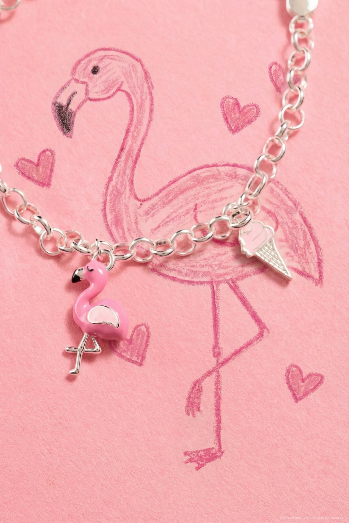 Crayola Fan Favorites Tickle Me Pink Charm Bracelet by ALEX AND ANI at Shirley Shoppe