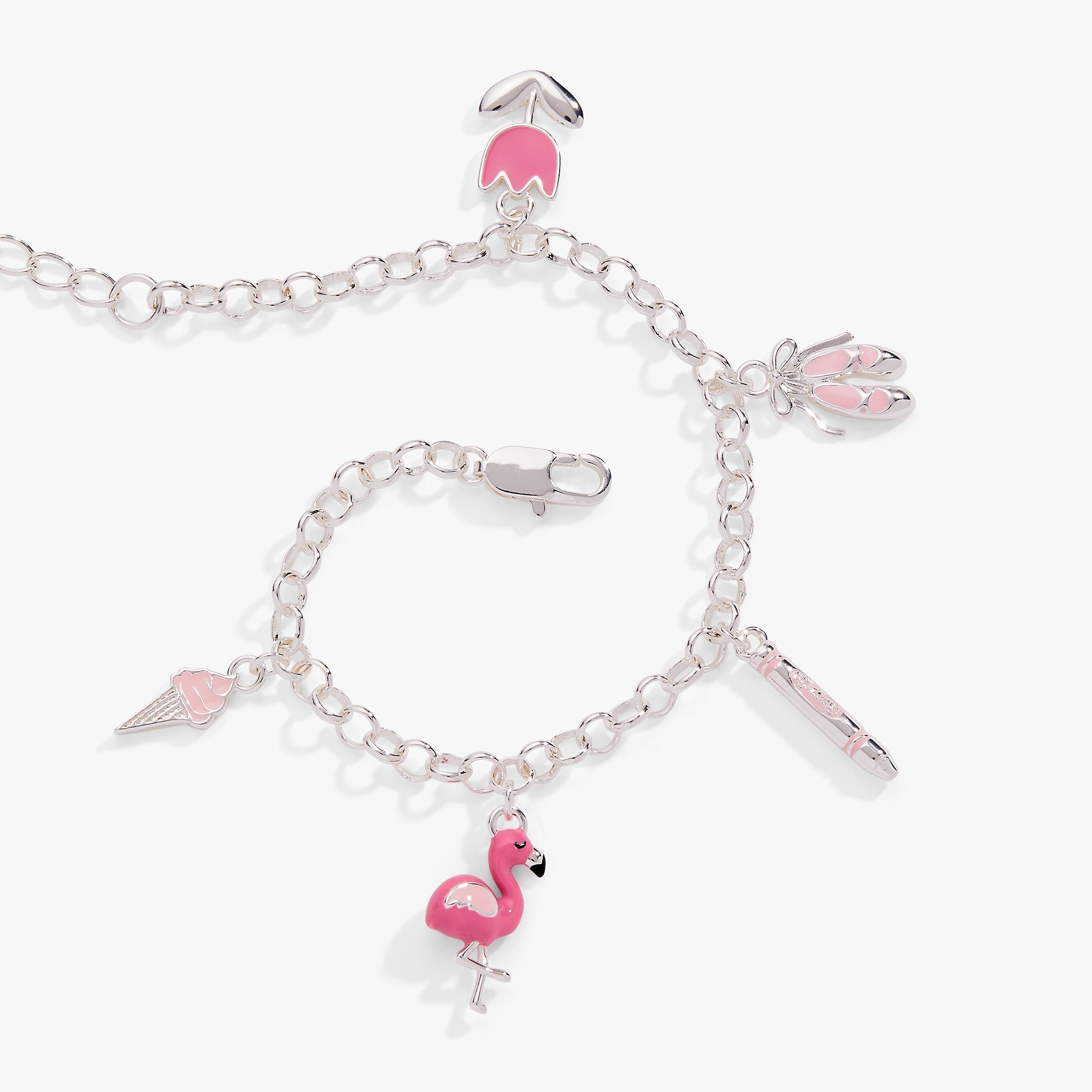 Crayola Fan Favorites Tickle Me Pink Charm Bracelet by ALEX AND ANI at Shirley Shoppe