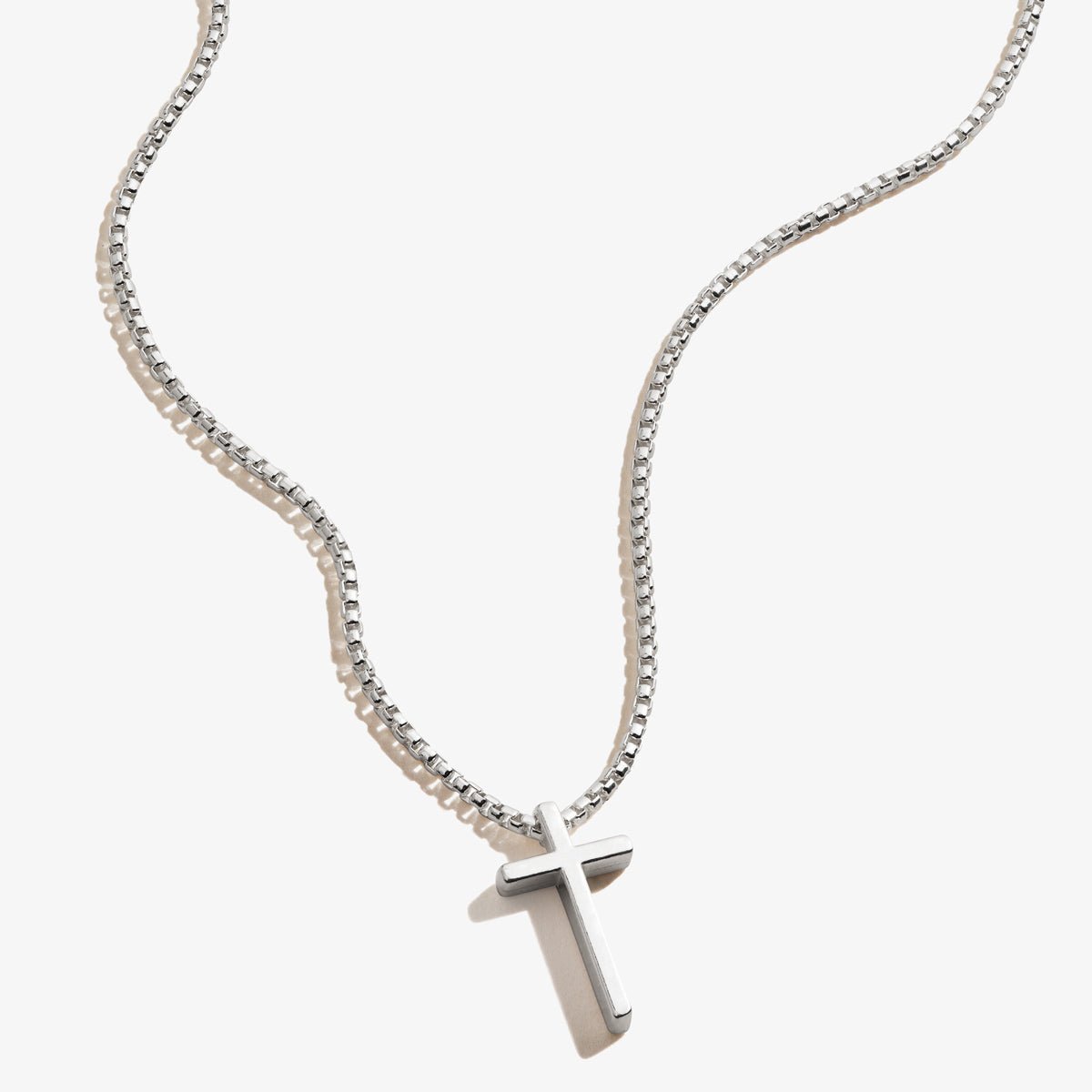Cross Necklace, Sterling Silver by ALEX AND ANI at Shirley Shoppe