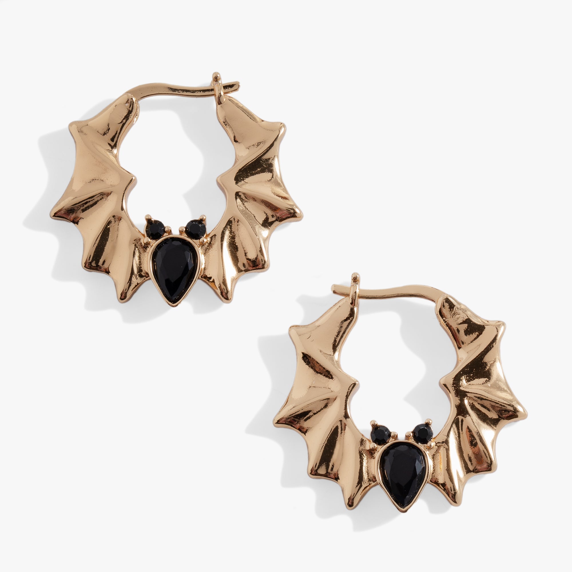 Crystal Bat Hoop Earrings by ALEX AND ANI at Shirley Shoppe