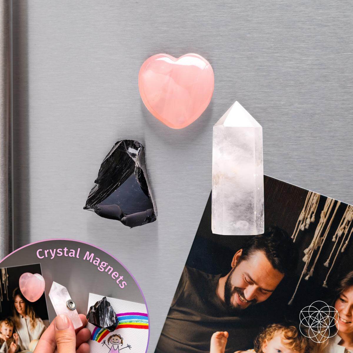 Crystal Guardian Magnets - Trio of Peace & Protection by Conscious Items at Shirley Shoppe