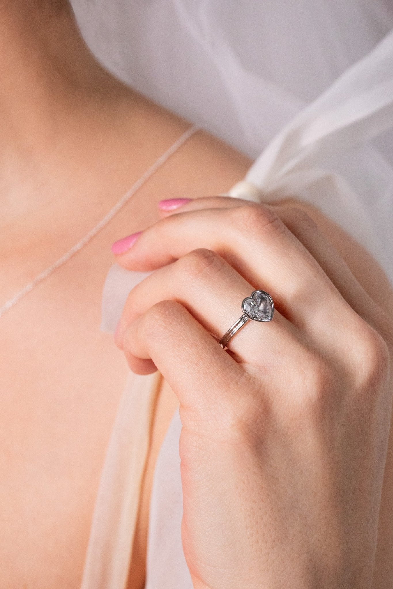 Crystal Heart Ring by ALEX AND ANI at Shirley Shoppe