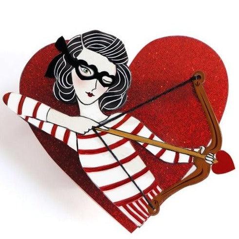 Cupid Girl Brooch by Laliblue by Quirks! at Shirley Shoppe