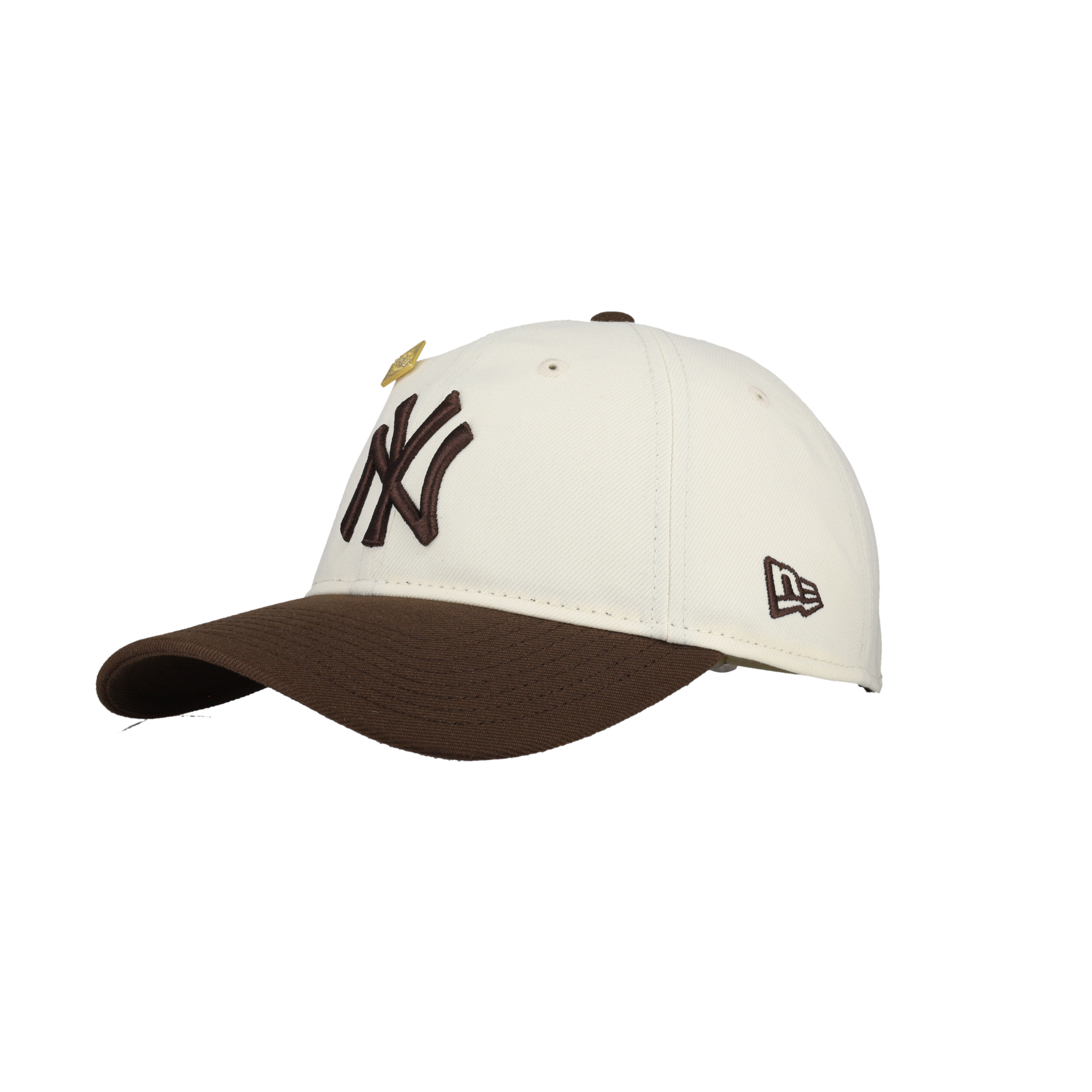 New York Yankees New Era 9Twenty Adjustable Hat (Chrome/Walnut)