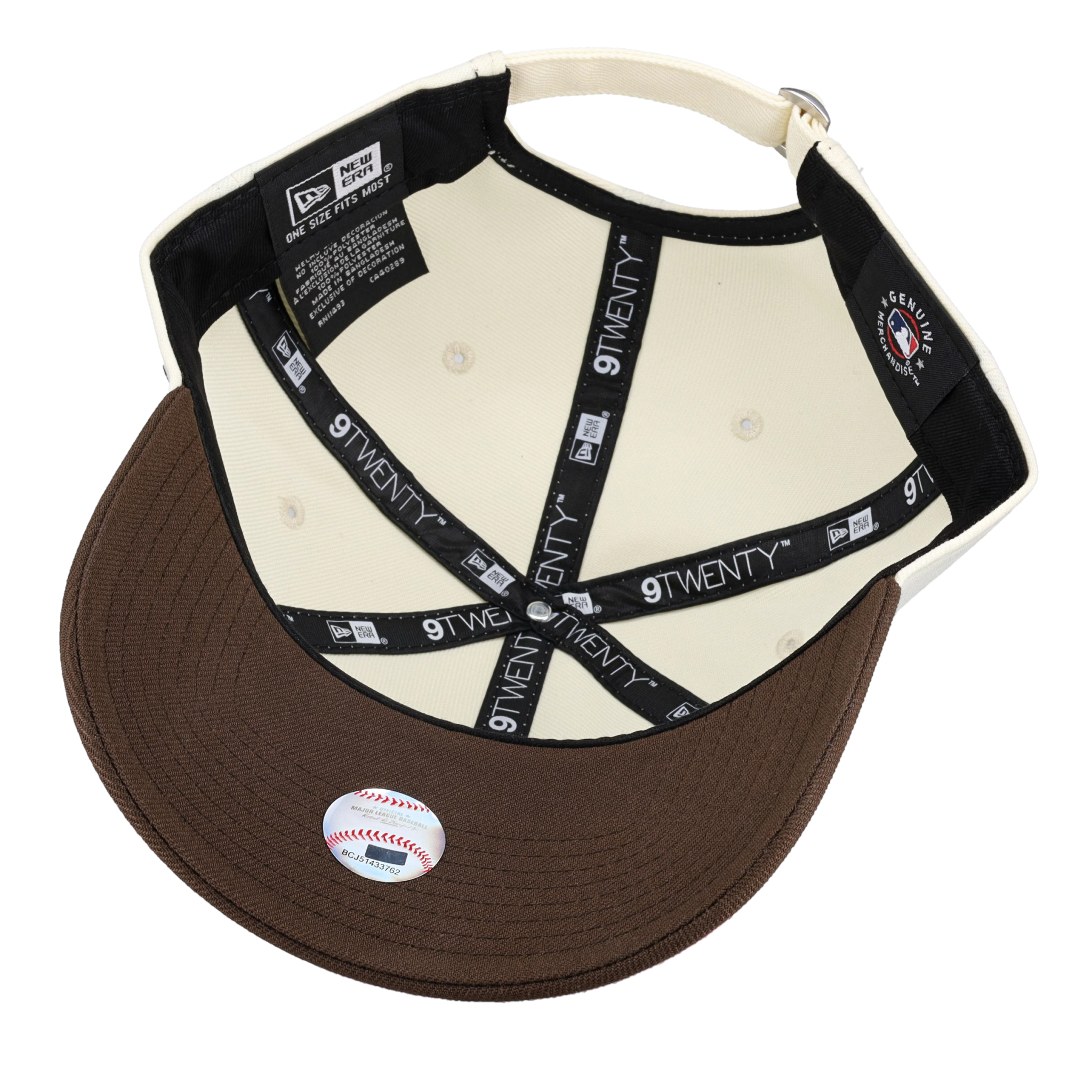 New York Yankees New Era 9Twenty Adjustable Hat (Chrome/Walnut)