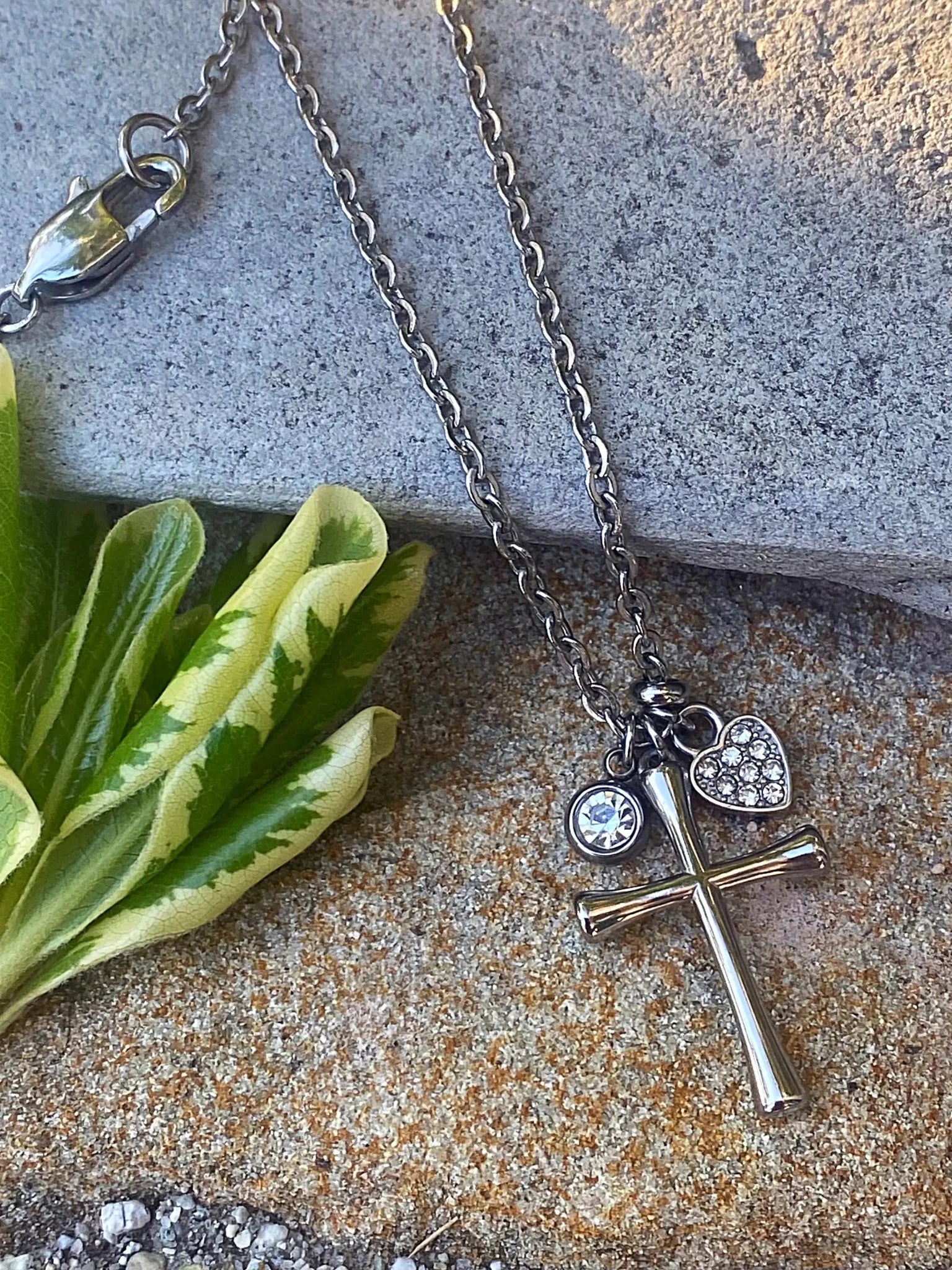 DAINTY CROSS NECKLACE by Bellaforma Jewelry at Shirley Shoppe
