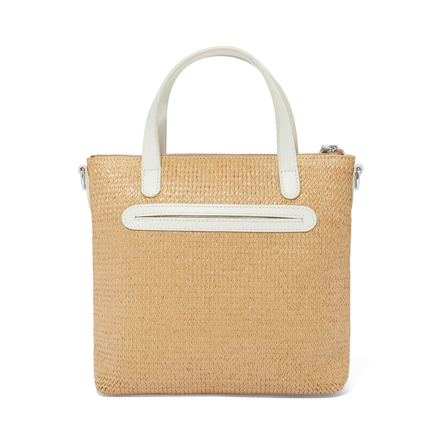Daisy Dee Embroidery Straw Tote