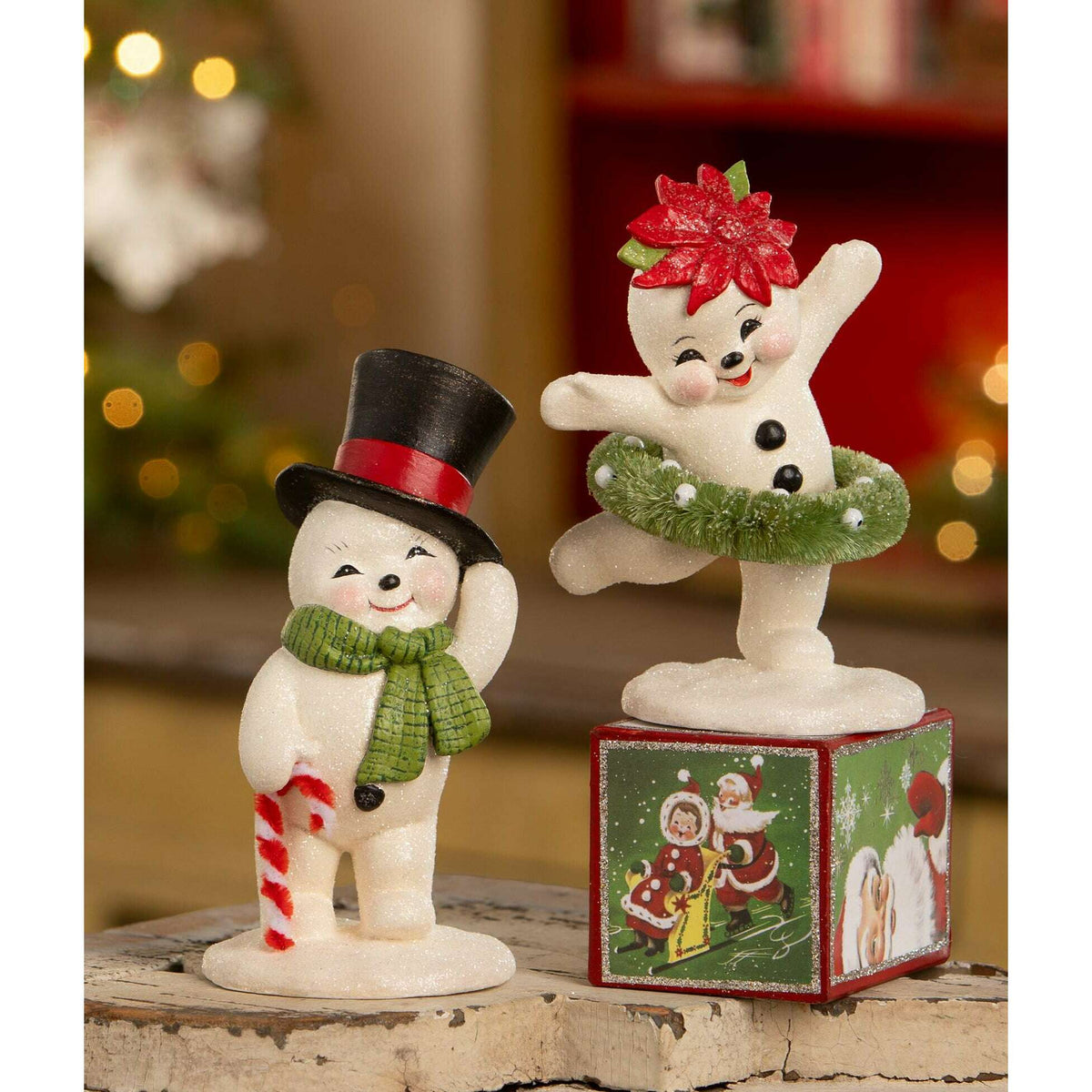 Dancing Snowman Girl | Bethany Lowe | Christmas Decor