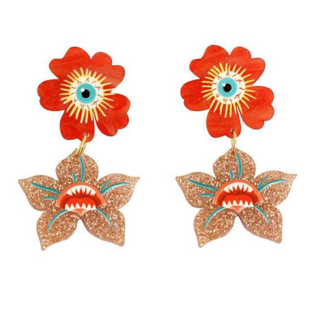 Dark Flowers Earrings by Laliblue by Quirks! at Shirley Shoppe