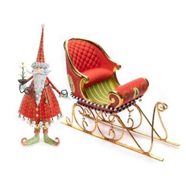 Dash Away Santa & Sleigh Figure Set by Patience Brewster by Quirks! at Shirley Shoppe