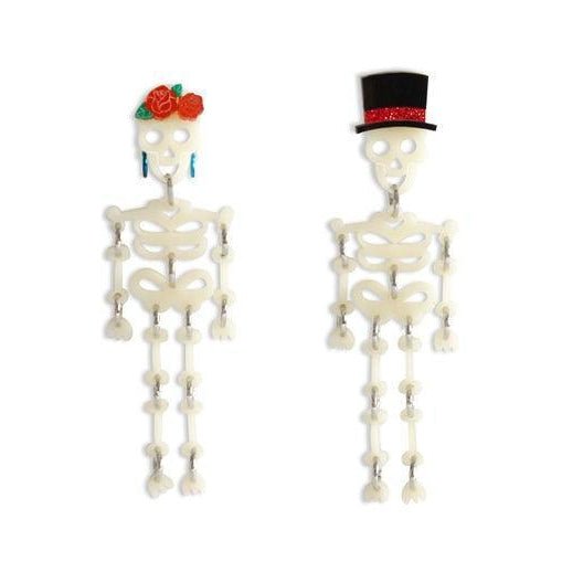 Day of the Dead Skeleton Earrings by Laliblue by Quirks! at Shirley Shoppe