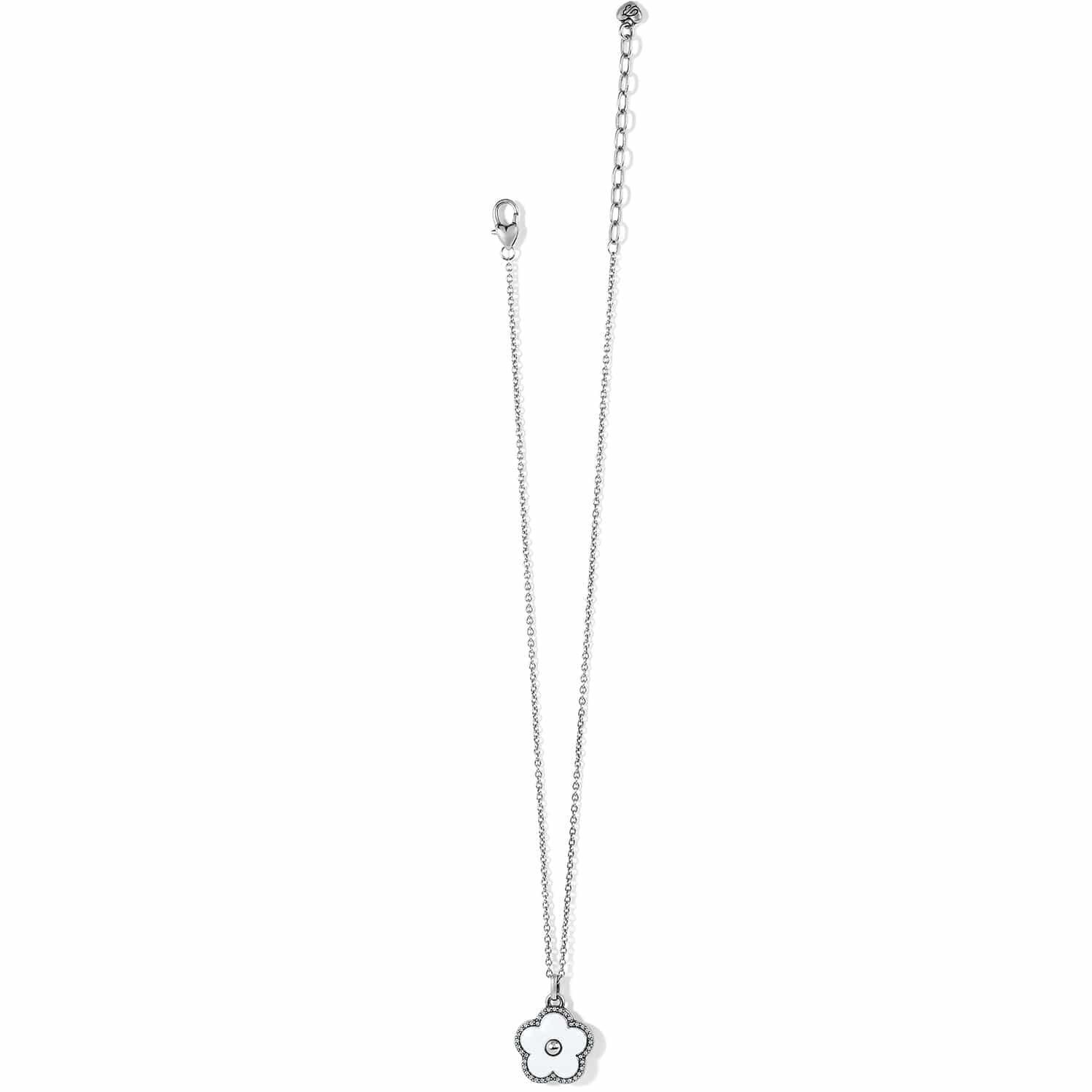 Dazzling Love White Flower Necklace