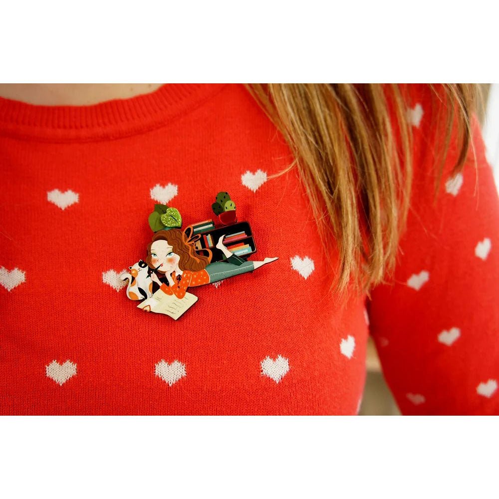 Dear diary brooch by Laliblue by Quirks! at Shirley Shoppe