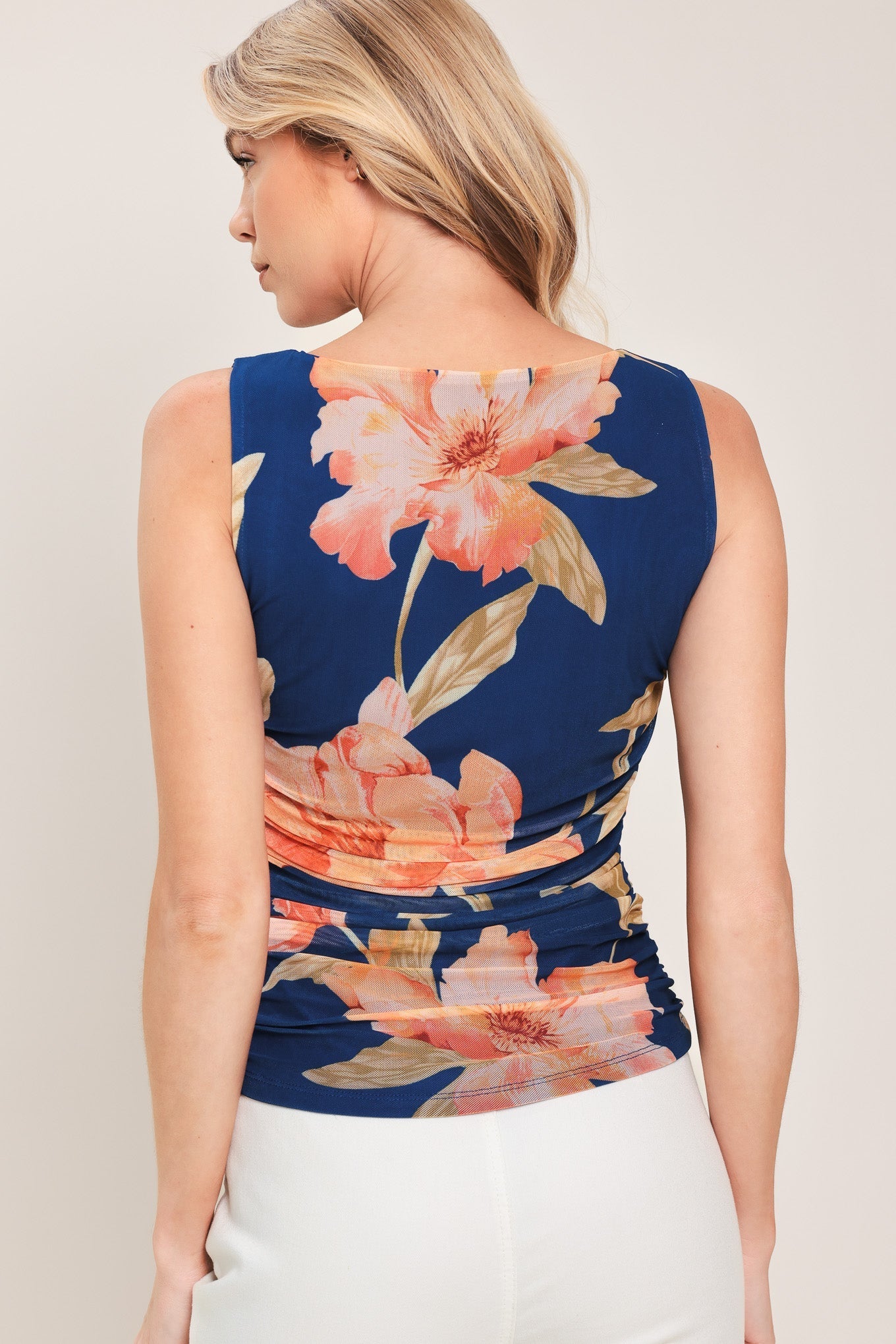 DEEP SEA BLOOM POWER MESH TANK TOP by Flying Tomato at Shirley Shoppe