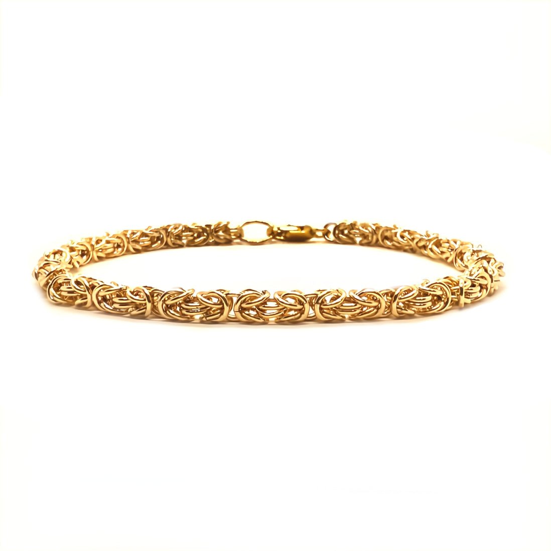 Delicate Byzantine Chainmaille Bracelet in 14K Gold Fill by Alison Morse at Shirley Shoppe