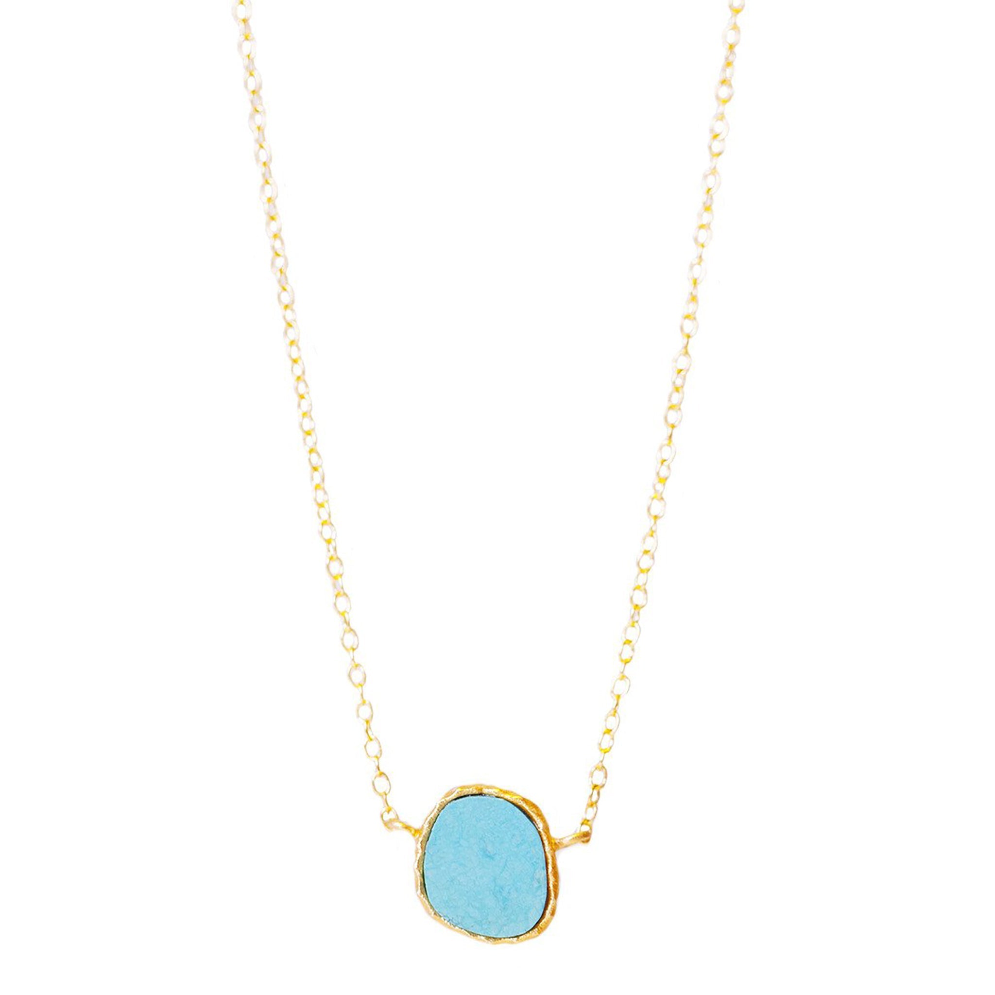 Delicate Necklace - Turquoise by Christina Greene at Shirley Shoppe