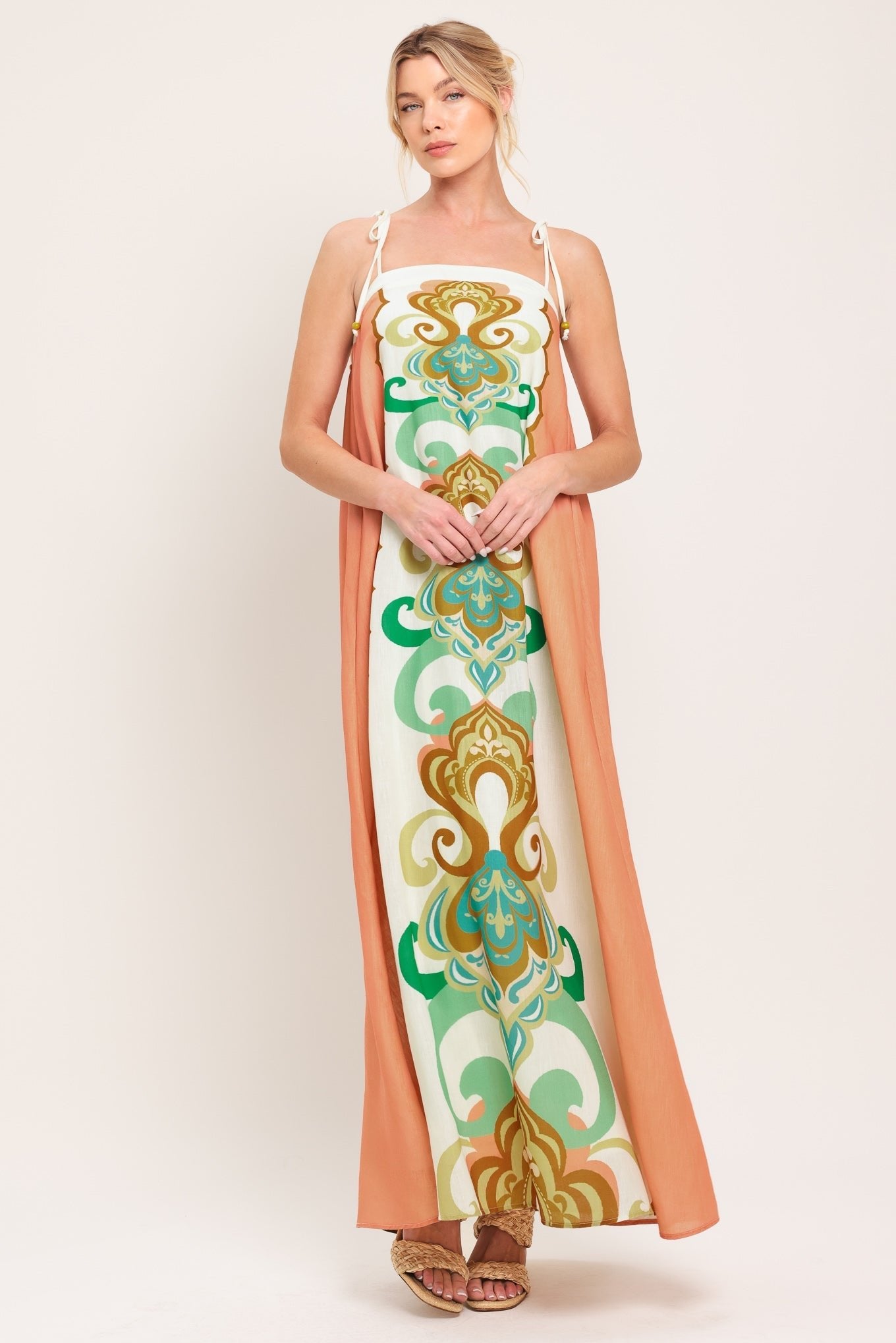 DESERT JEWEL WOVEN MAXI DRESS by Flying Tomato at Shirley Shoppe