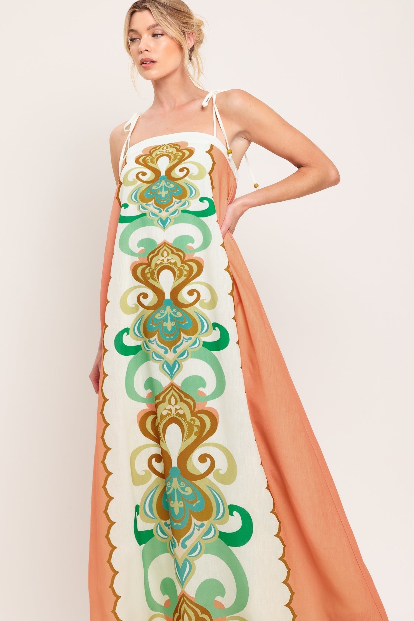 DESERT JEWEL WOVEN MAXI DRESS by Flying Tomato at Shirley Shoppe