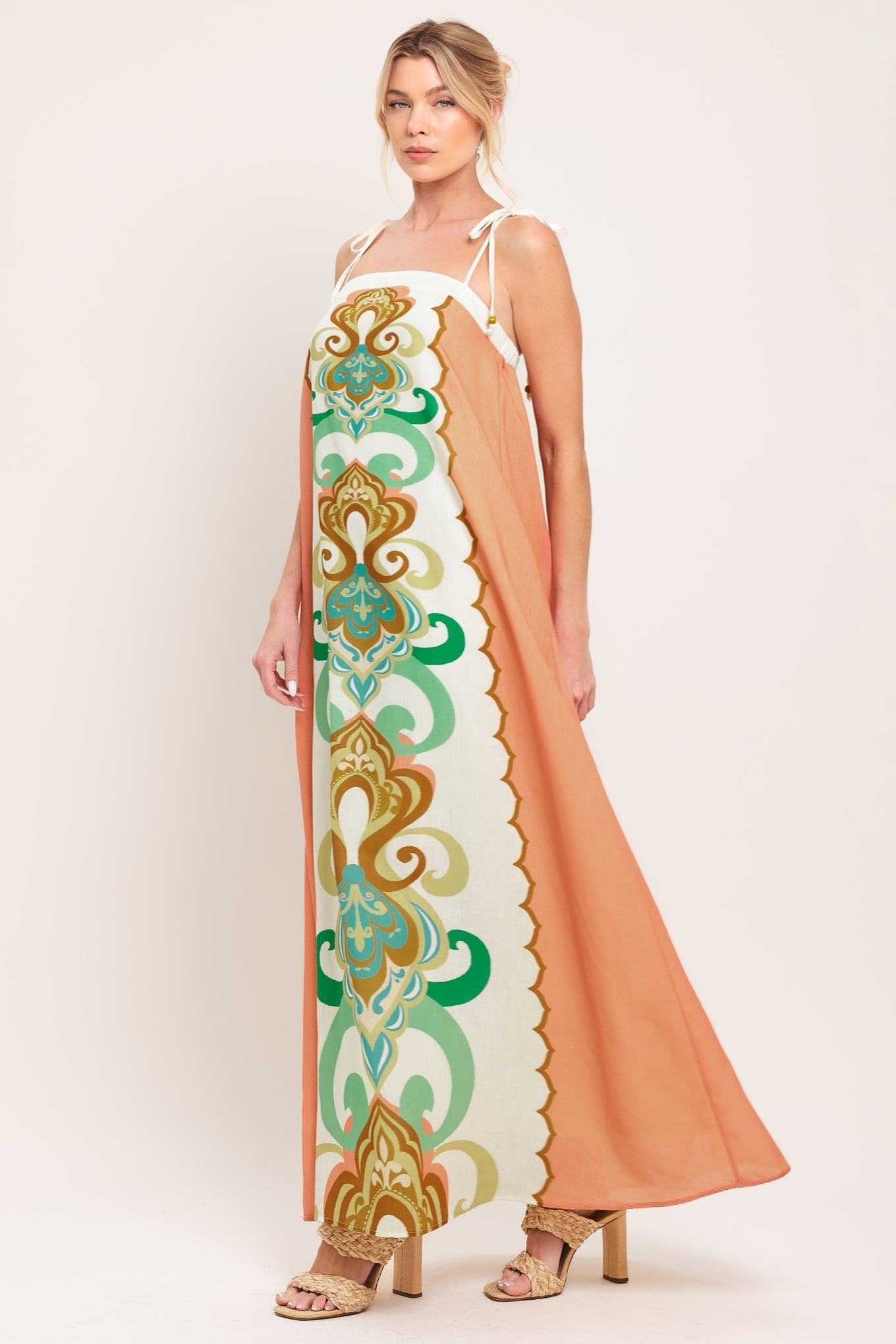 DESERT JEWEL WOVEN MAXI DRESS by Flying Tomato at Shirley Shoppe