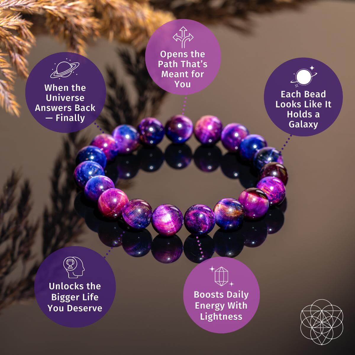 Destiny Activator - All-Galaxy Tiger’s Eye Bracelet by Conscious Items at Shirley Shoppe