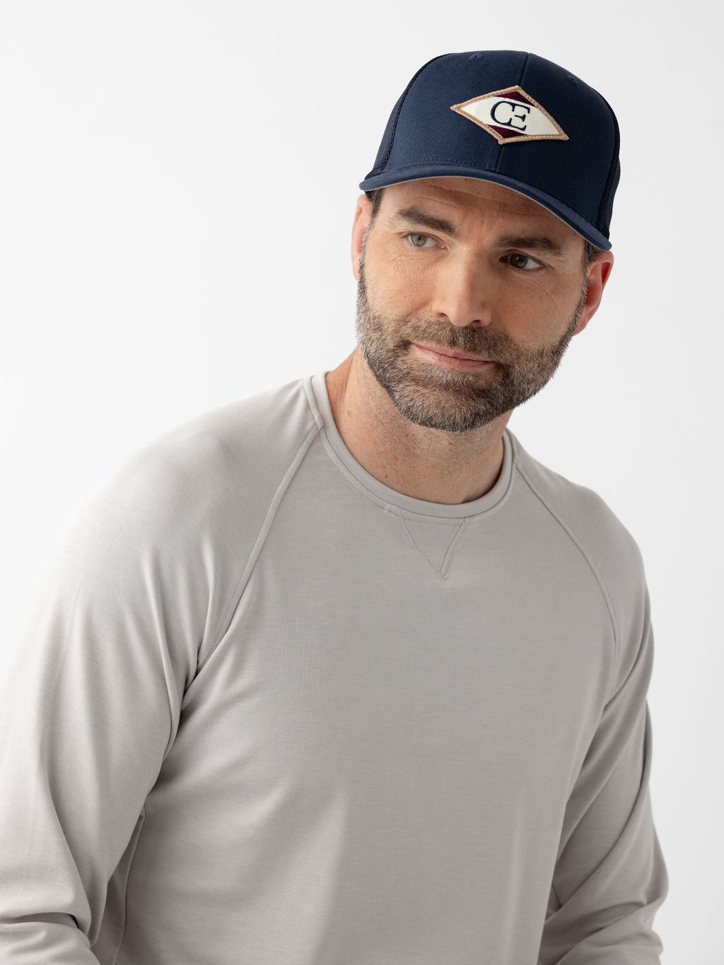 Diamond Mesh Trucker Hat by Cozy Earth at Shirley Shoppe
