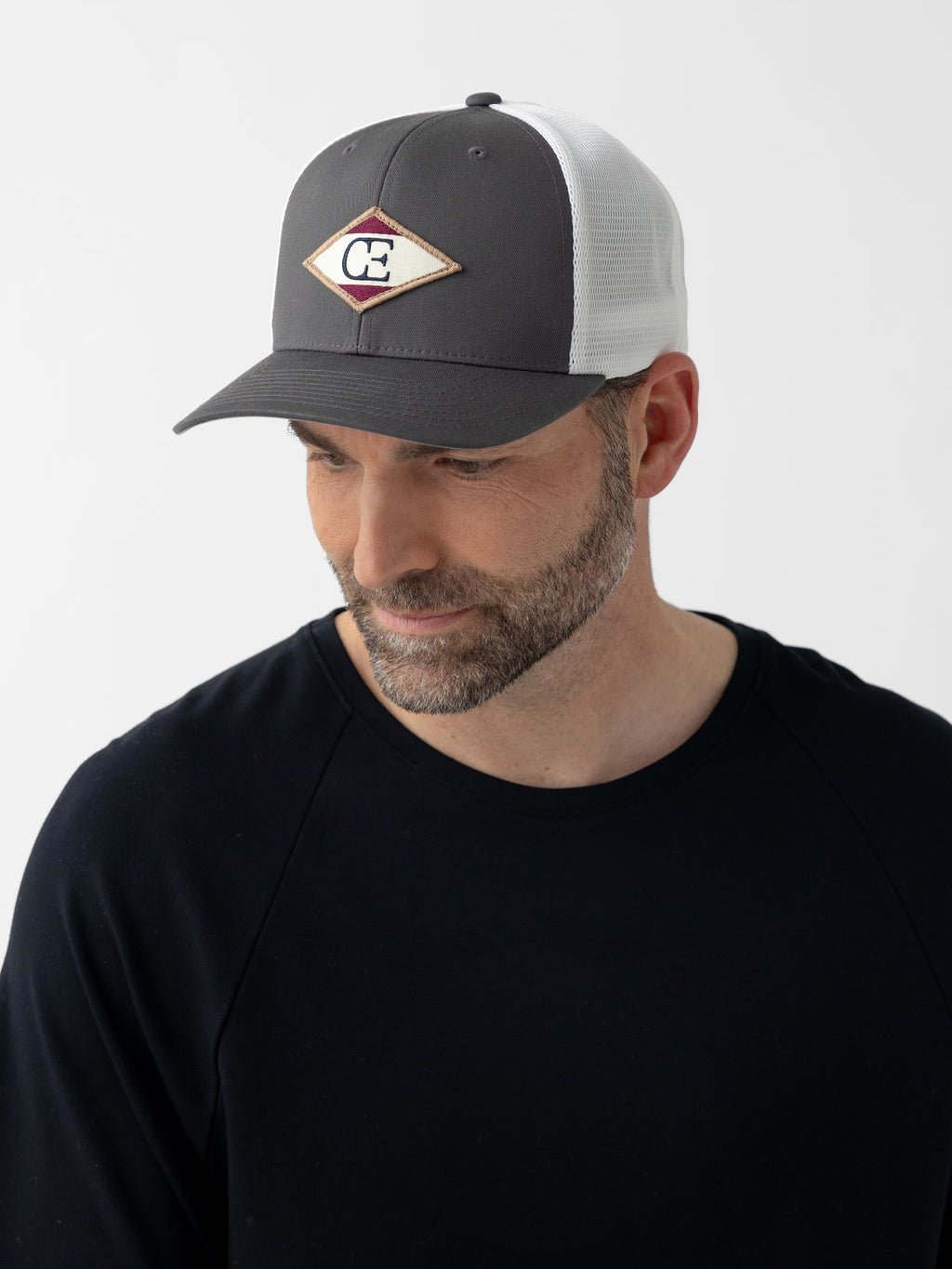 Diamond Mesh Trucker Hat by Cozy Earth at Shirley Shoppe